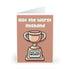 Not the Worst – Funny Trophy Card for Dads & More | Buy Online from The Home Crafters