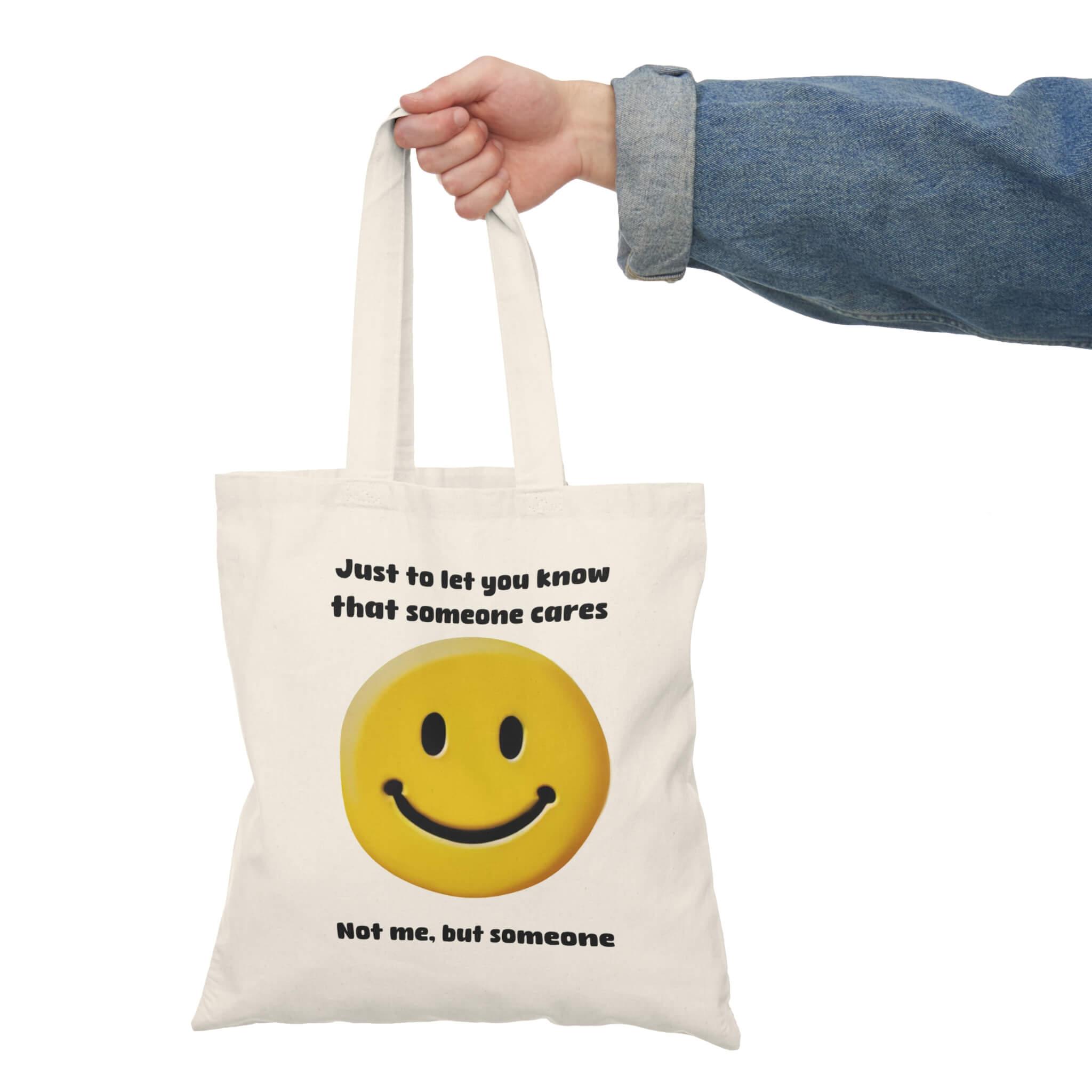 Sarcastic Smiley Face Tote Bag | Buy Online from The Home Crafters