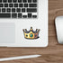 Cartoon Crown Sticker – Fun Royal Kawaii Waterproof Decal | Buy Online from The Home Crafters