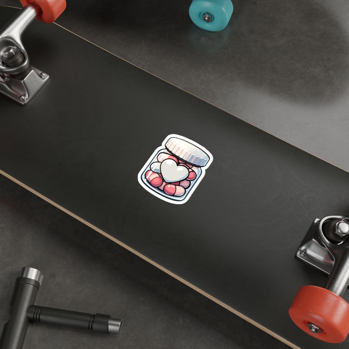 Love Pills Sticker – Cute Healing Capsule Vinyl Decal | Buy Online from The Home Crafters