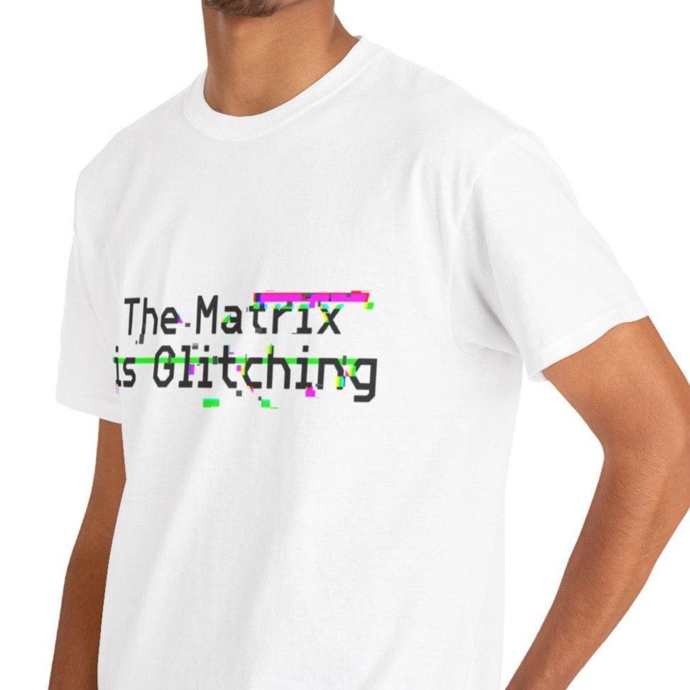 The Matrix Is Glitching T-Shirt | Digital Tech Graphic Tee | Buy Online from The Home Crafters