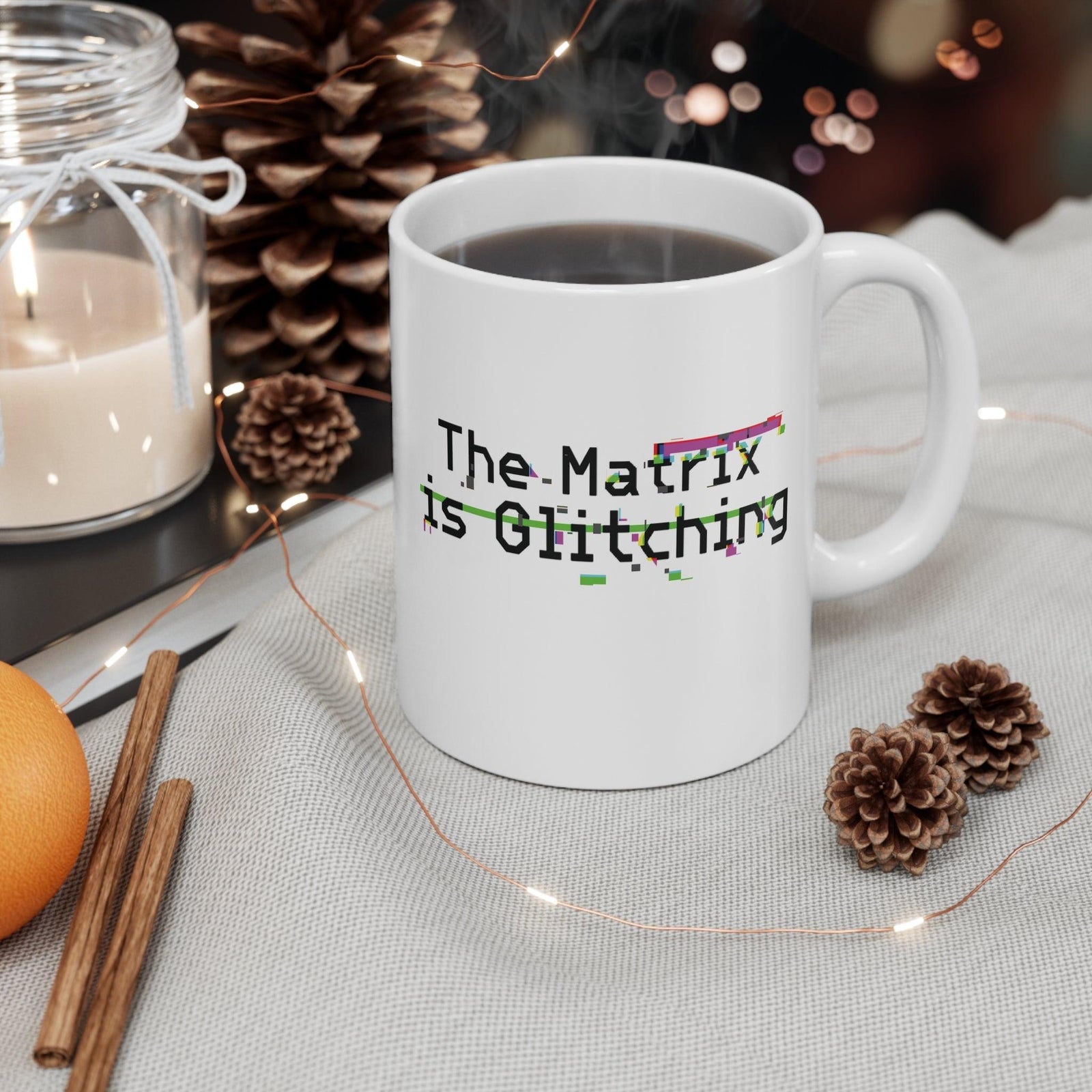 The Matrix Is Glitching Mug | Tech - Art 11 oz Gift | Buy Online from The Home Crafters