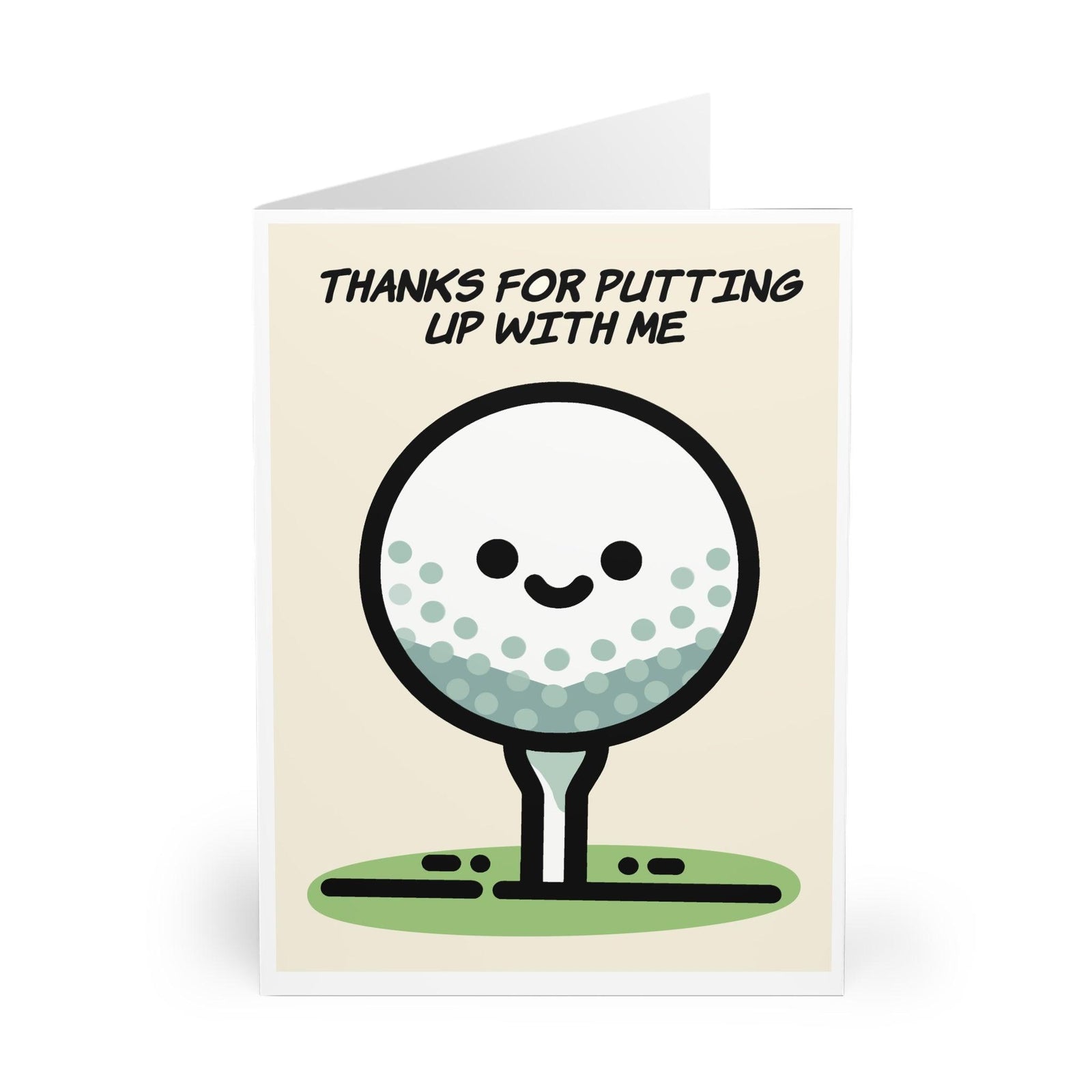 Thanks for Putting Up with Me – Funny Golf Card for Him | Buy Online from The Home Crafters