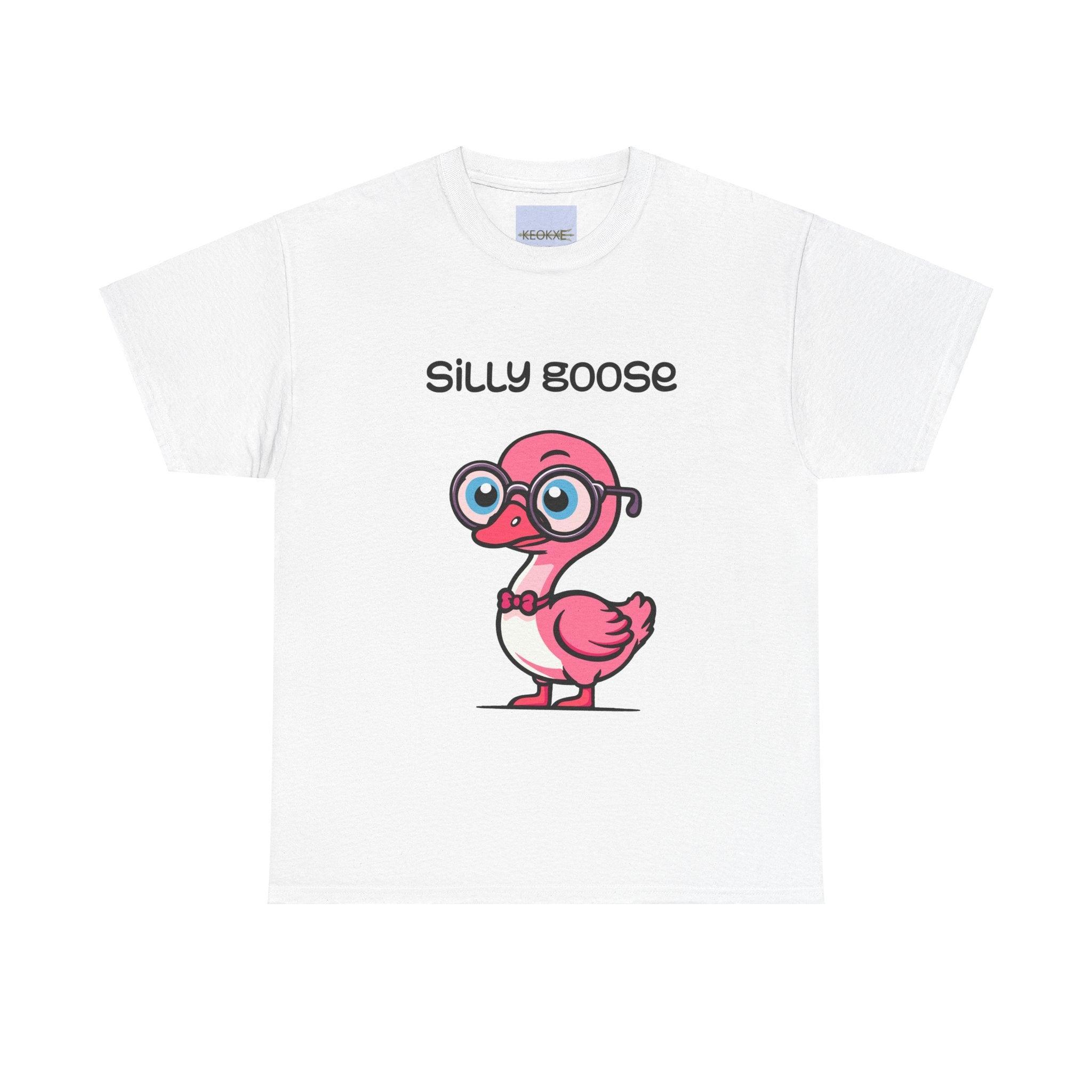 Silly Goose T-Shirt | Funny Pink Goose Graphic Tee | Buy Online from The Home Crafters