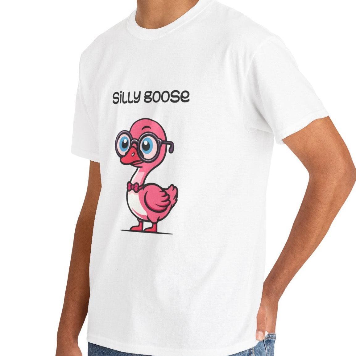 Silly Goose T-Shirt | Funny Pink Goose Graphic Tee | Buy Online from The Home Crafters