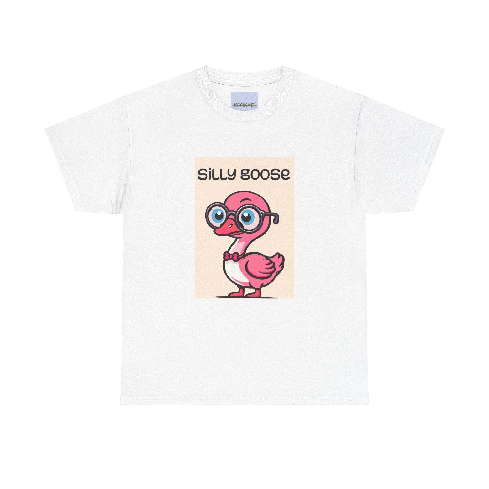 Silly Goose T-Shirt | Funny Pink Goose Graphic Tee | Buy Online from The Home Crafters