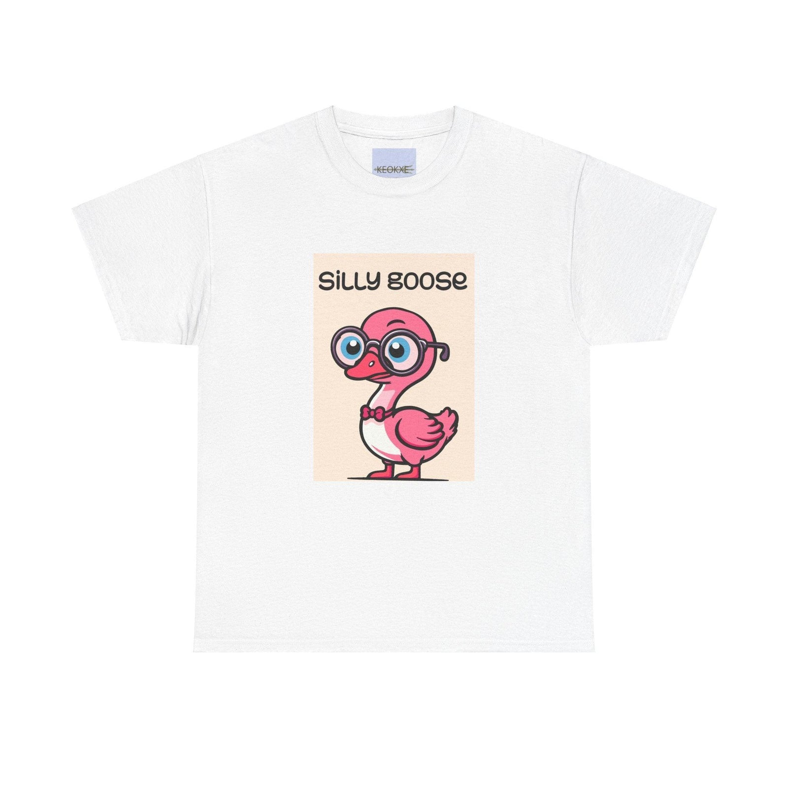 Silly Goose T-Shirt | Funny Pink Goose Graphic Tee | Buy Online from The Home Crafters