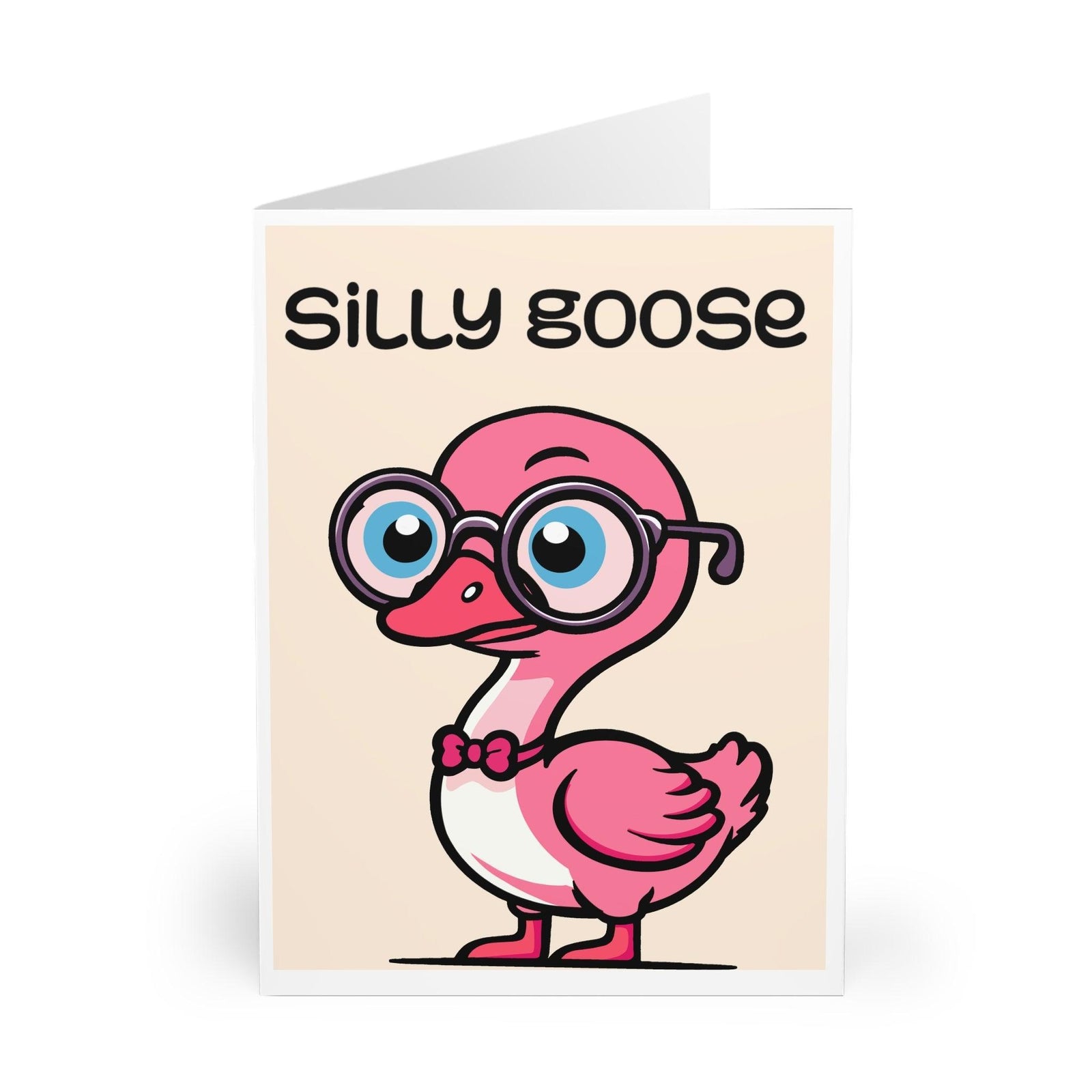 Silly Goose Card – Funny Pink Goose Greeting | Buy Online from The Home Crafters