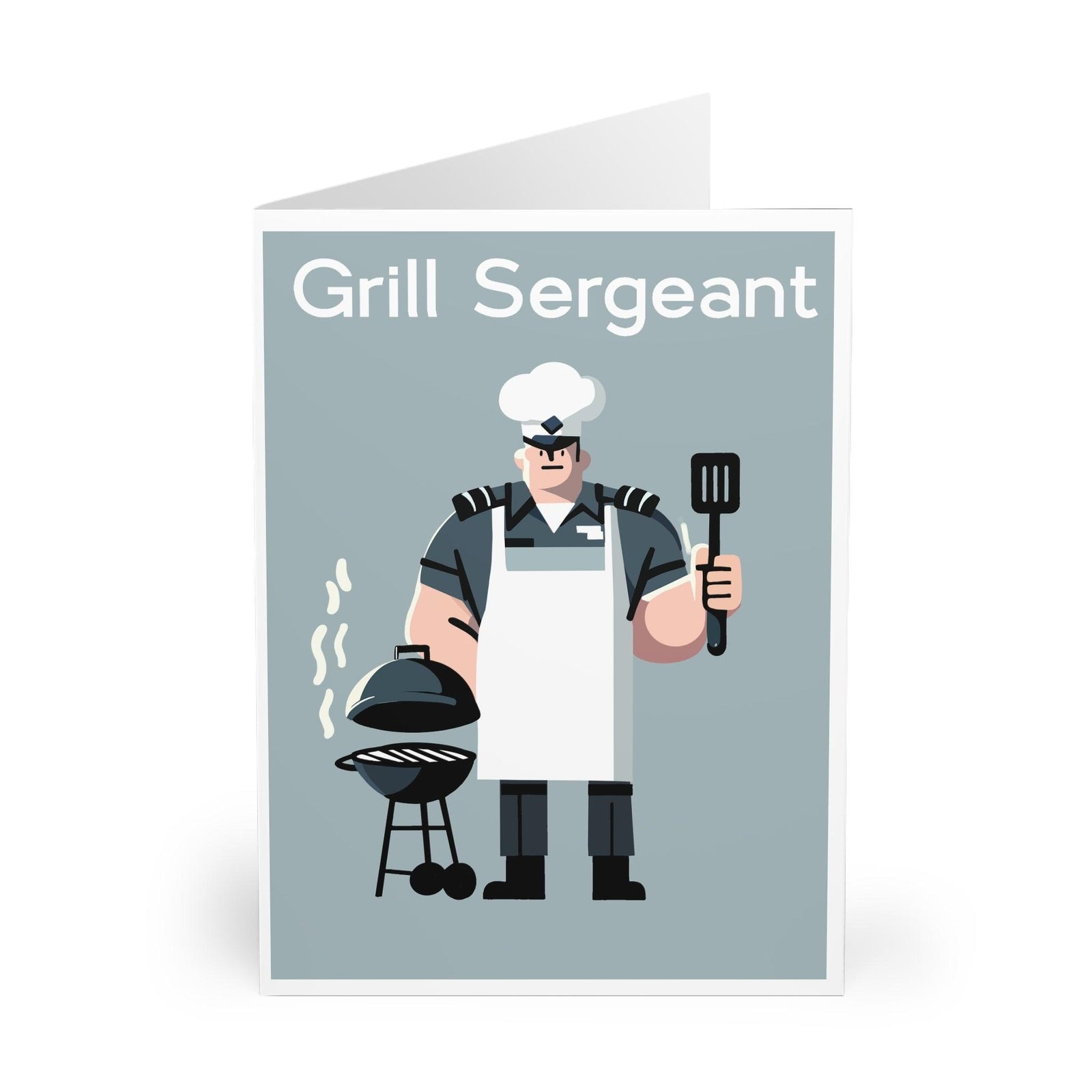 Grill Sergeant Card – Funny BBQ Dad Joke Greeting Card | Buy Online from The Home Crafters
