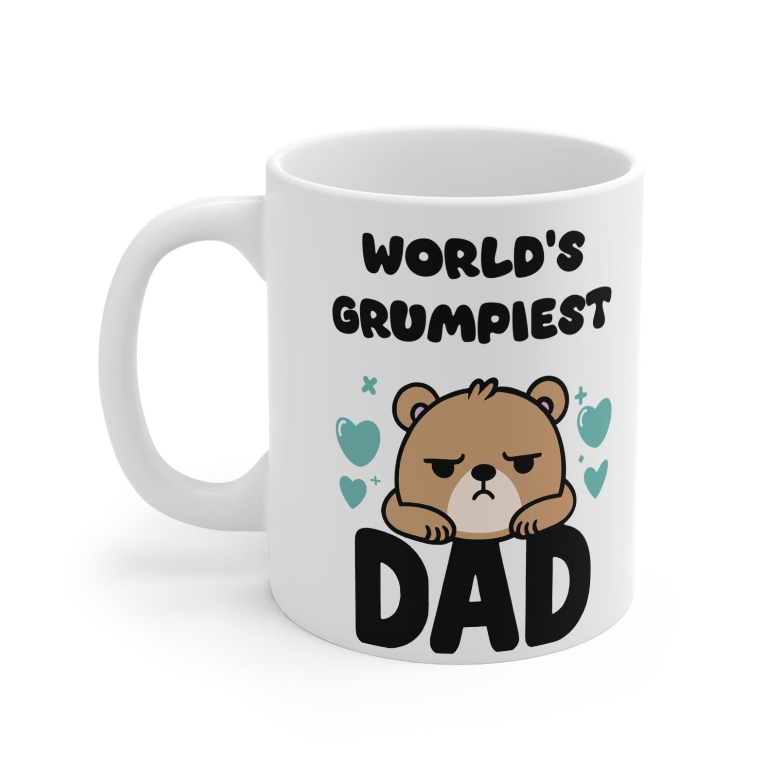 World’s Grumpiest Dad Mug | Funny Bear 11 oz Gift | Buy Online from The Home Crafters