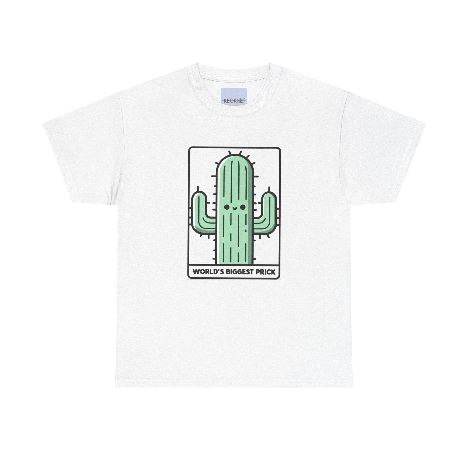 World’s Biggest Prick T-Shirt | Funny Cactus Cartoon Tee | Buy Online from The Home Crafters
