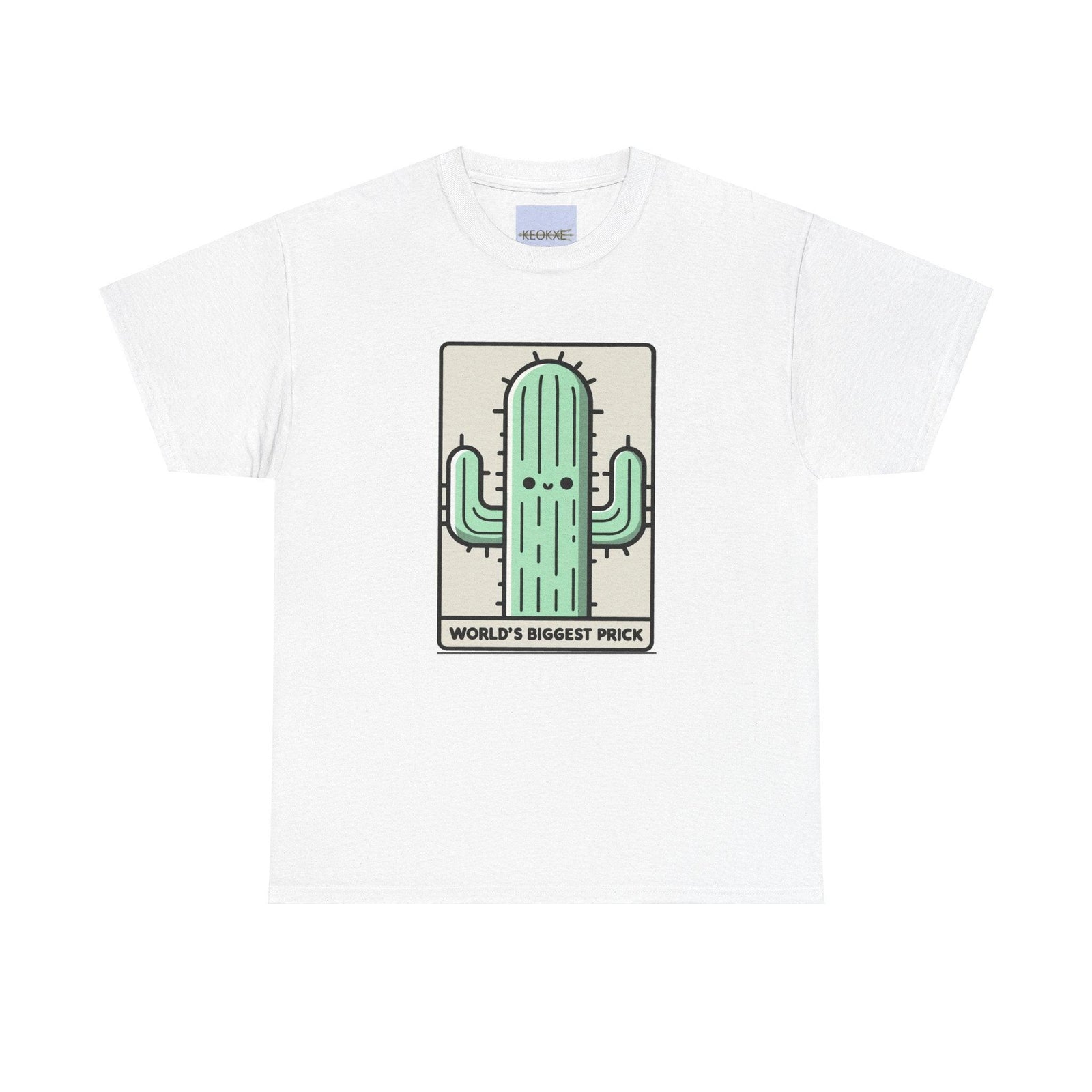 World’s Biggest Prick T-Shirt | Funny Cactus Cartoon Tee | Buy Online from The Home Crafters