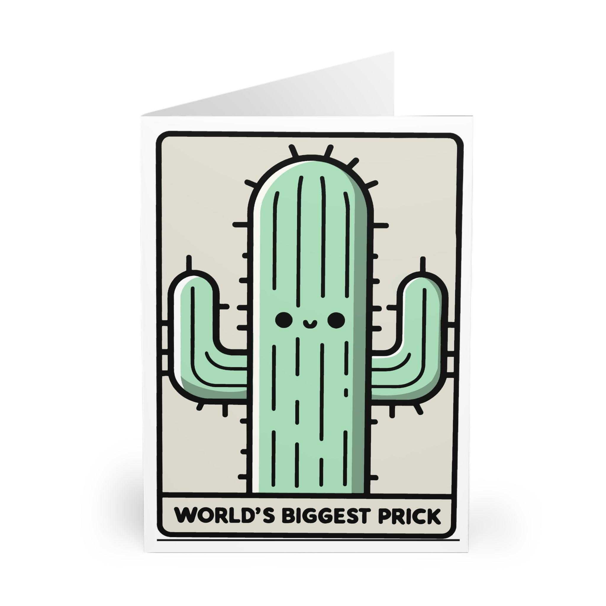 World’s Biggest Prick Card – Funny Cactus Greeting Card | Buy Online from The Home Crafters
