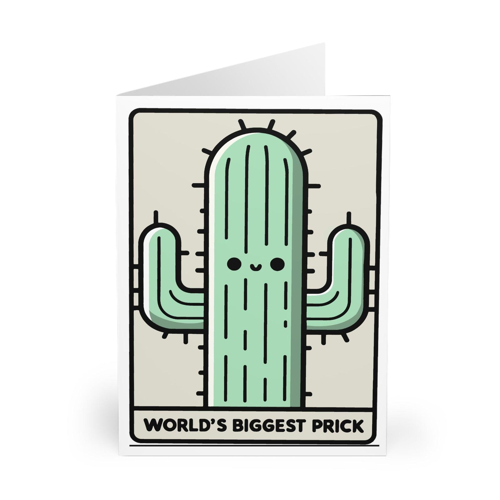 World’s Biggest Prick Card – Funny Cactus Greeting Card | Buy Online from The Home Crafters