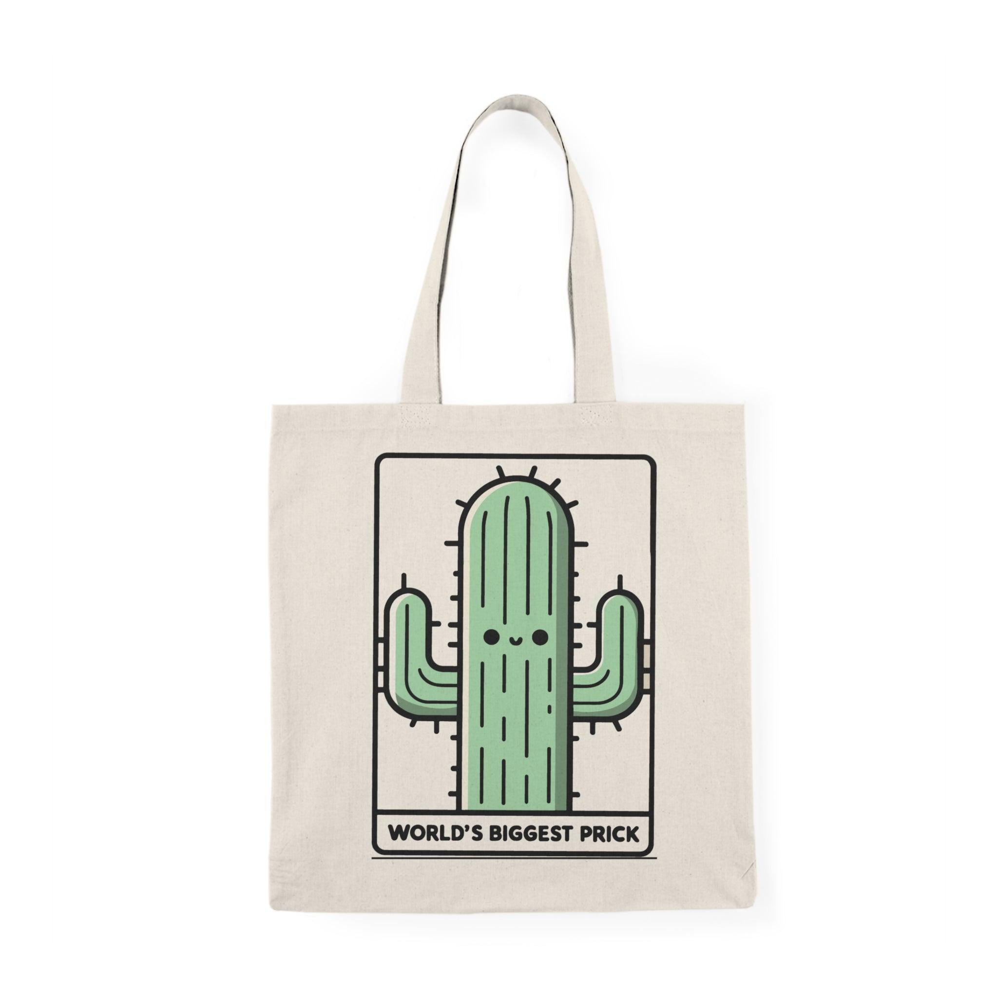 World’s Biggest Prick – Funny Cactus Tote Bag | Buy Online from The Home Crafters