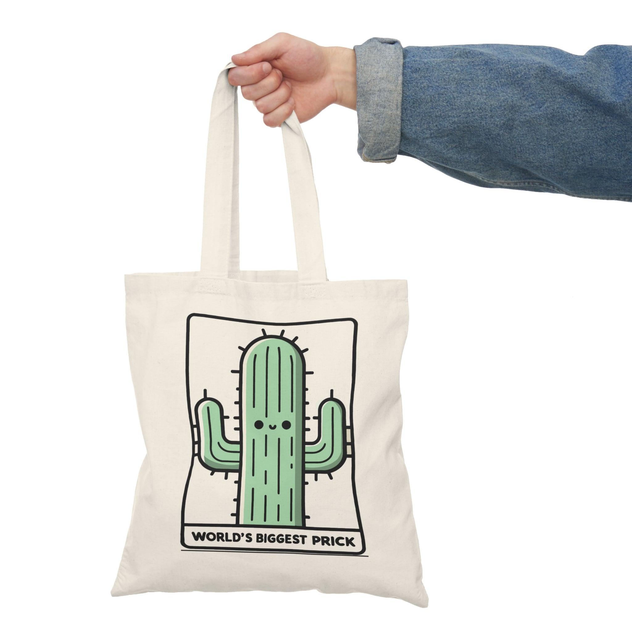 World’s Biggest Prick – Funny Cactus Tote Bag | Buy Online from The Home Crafters