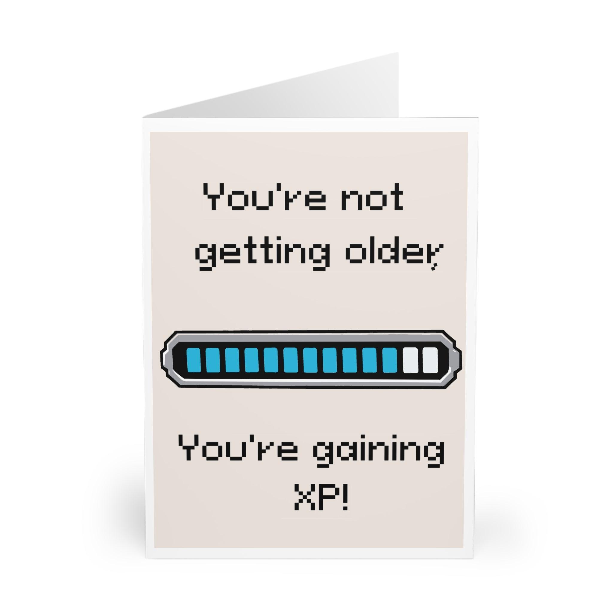 Funny Level - Up Birthday Card – Gamer XP Bar Design | Buy Online from The Home Crafters