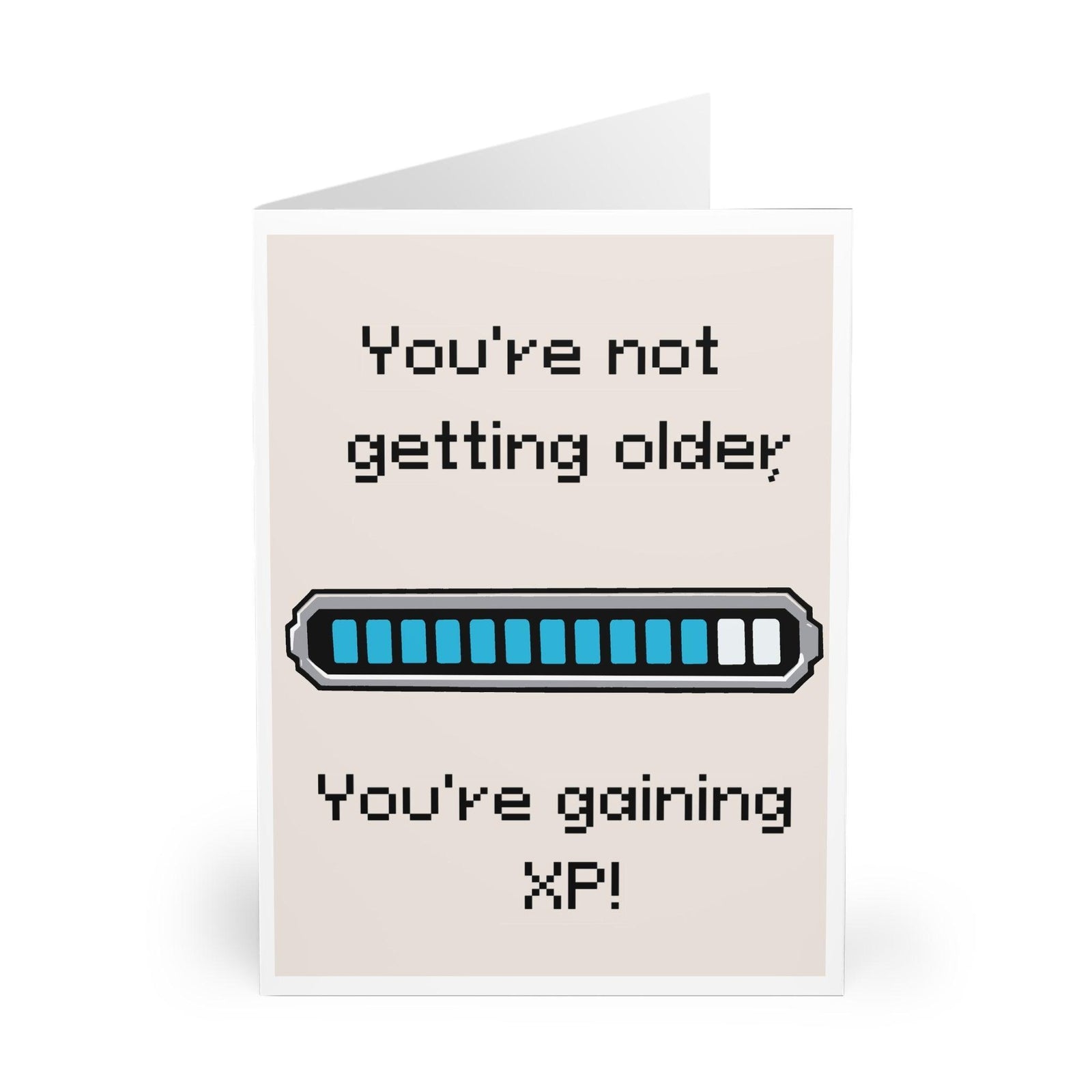 Funny Level - Up Birthday Card – Gamer XP Bar Design | Buy Online from The Home Crafters