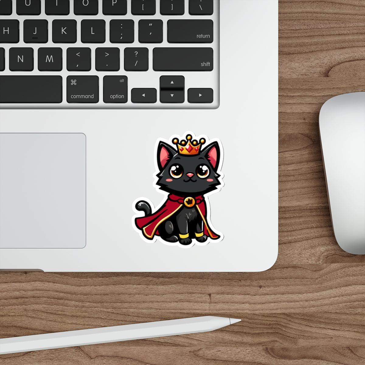 Royal Kitten Sticker – Cute Crowned Cat | Buy Online from The Home Crafters