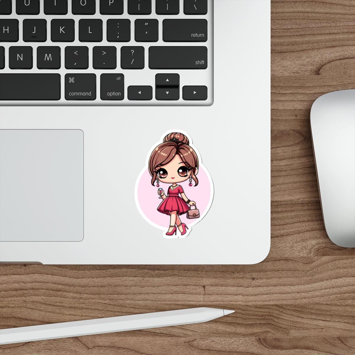 Cartoon Princess Sticker – Cute Fairy Tale Royal Vinyl Decal | Buy Online from The Home Crafters