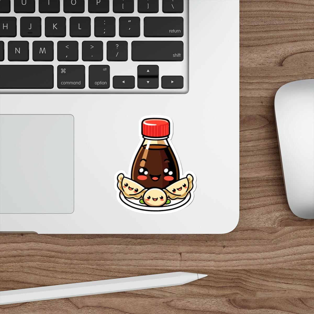 Soy Sauce & Gyozas Sticker – Cute Asian Food Vinyl Decal | Buy Online from The Home Crafters