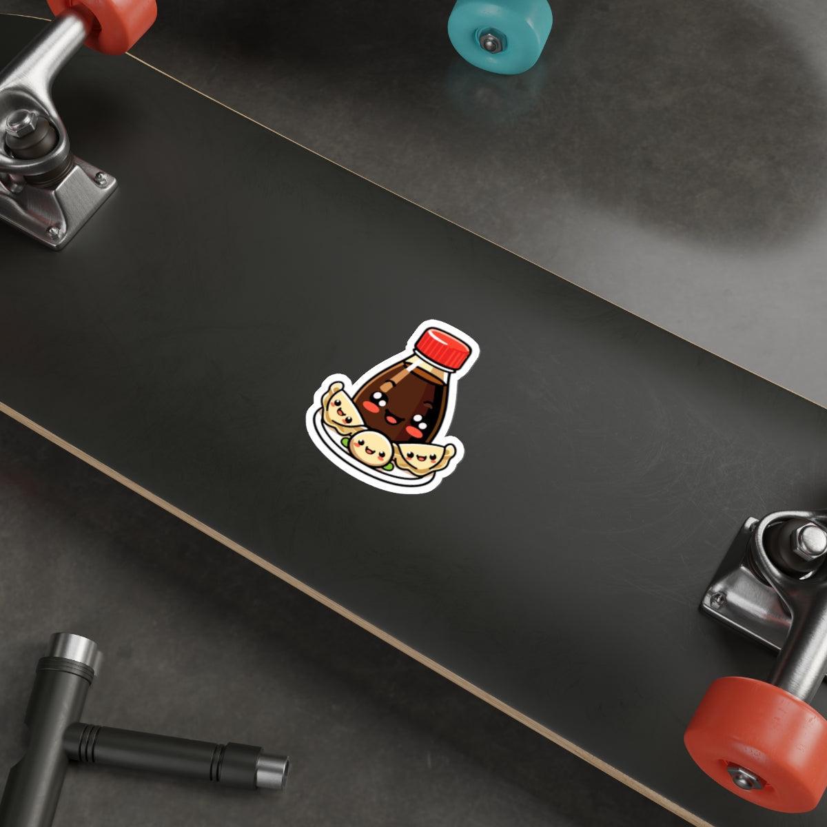 Soy Sauce & Gyozas Sticker – Cute Asian Food Vinyl Decal | Buy Online from The Home Crafters