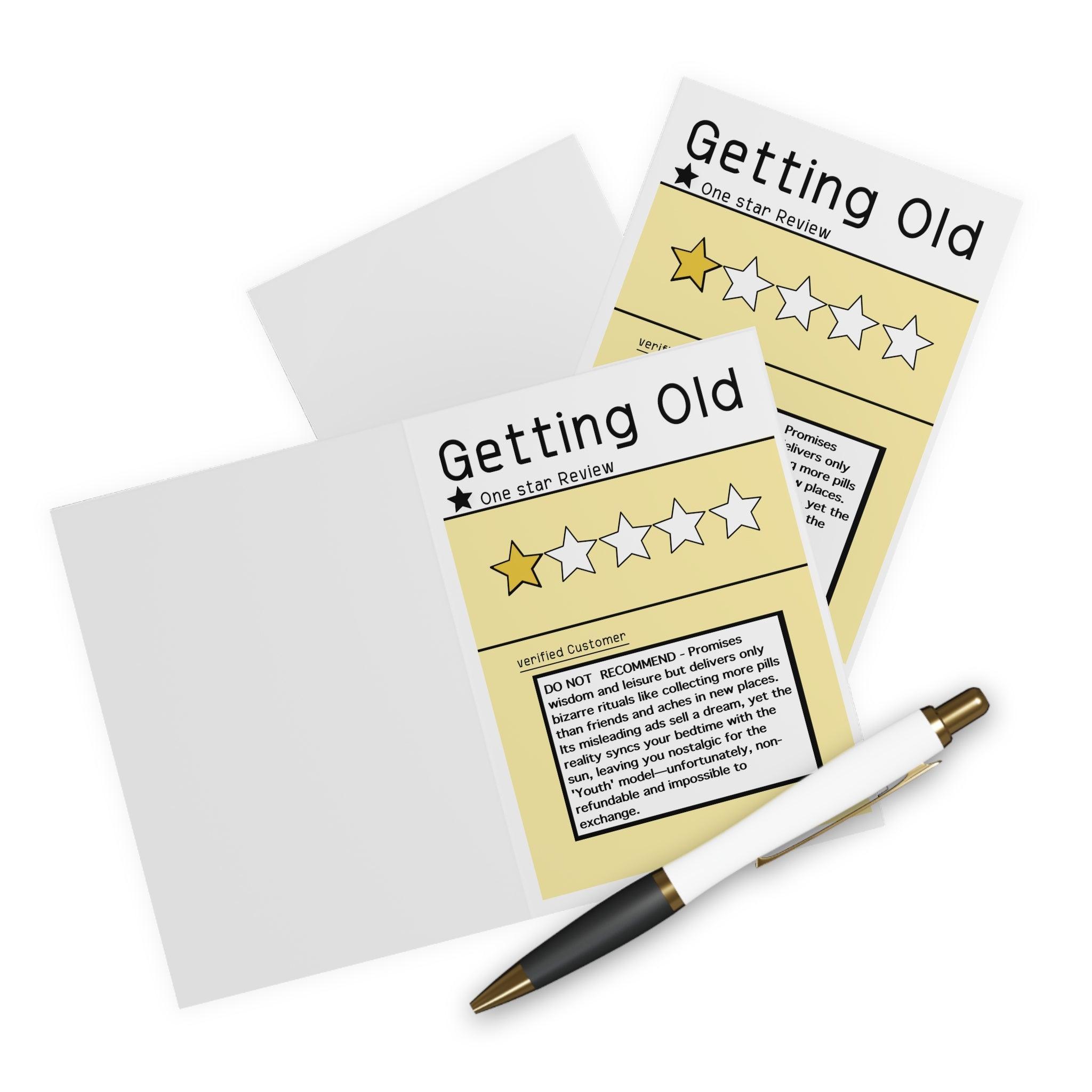 Funny “Getting Old” Card – Humour for Any Age & Occasion | Buy Online from The Home Crafters
