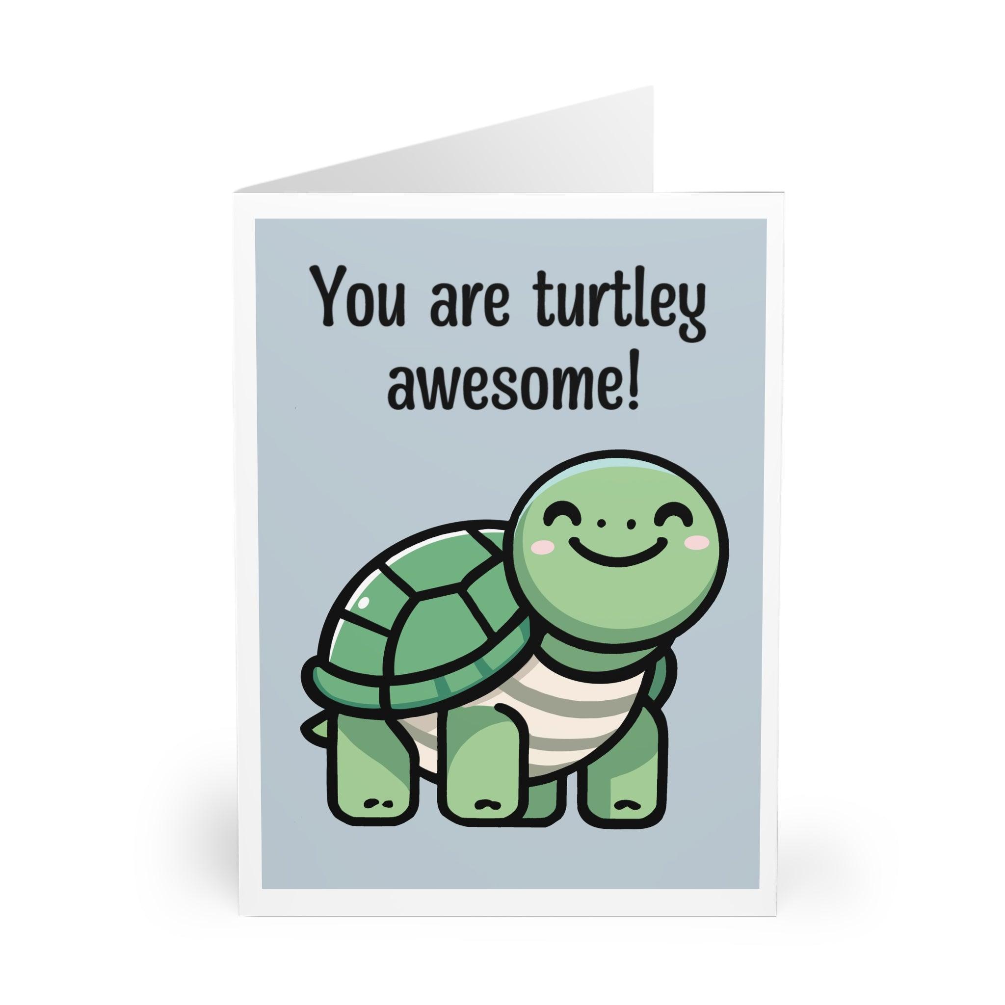 You Are Turtley Awesome Card – Cute Turtle Encouragement | Buy Online from The Home Crafters