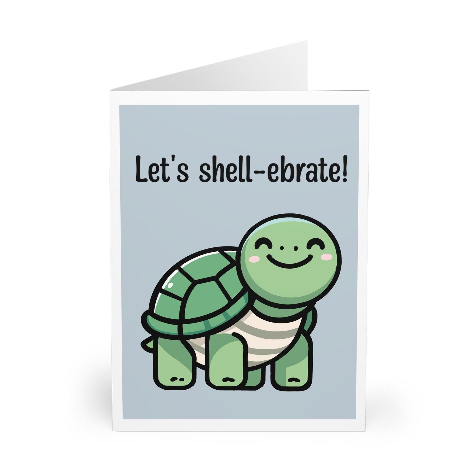 Let’s Shell - ebrate Card – Cute Turtle Pun Celebration Design | Buy Online from The Home Crafters