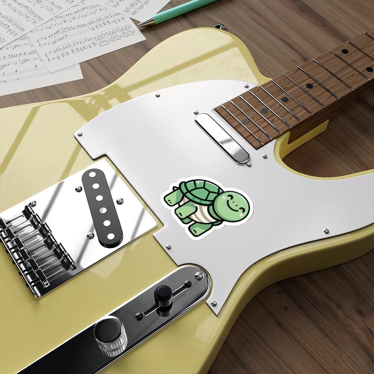 Cartoon Turtle Sticker – Cute Waterproof Animal Vinyl Decal | Buy Online from The Home Crafters