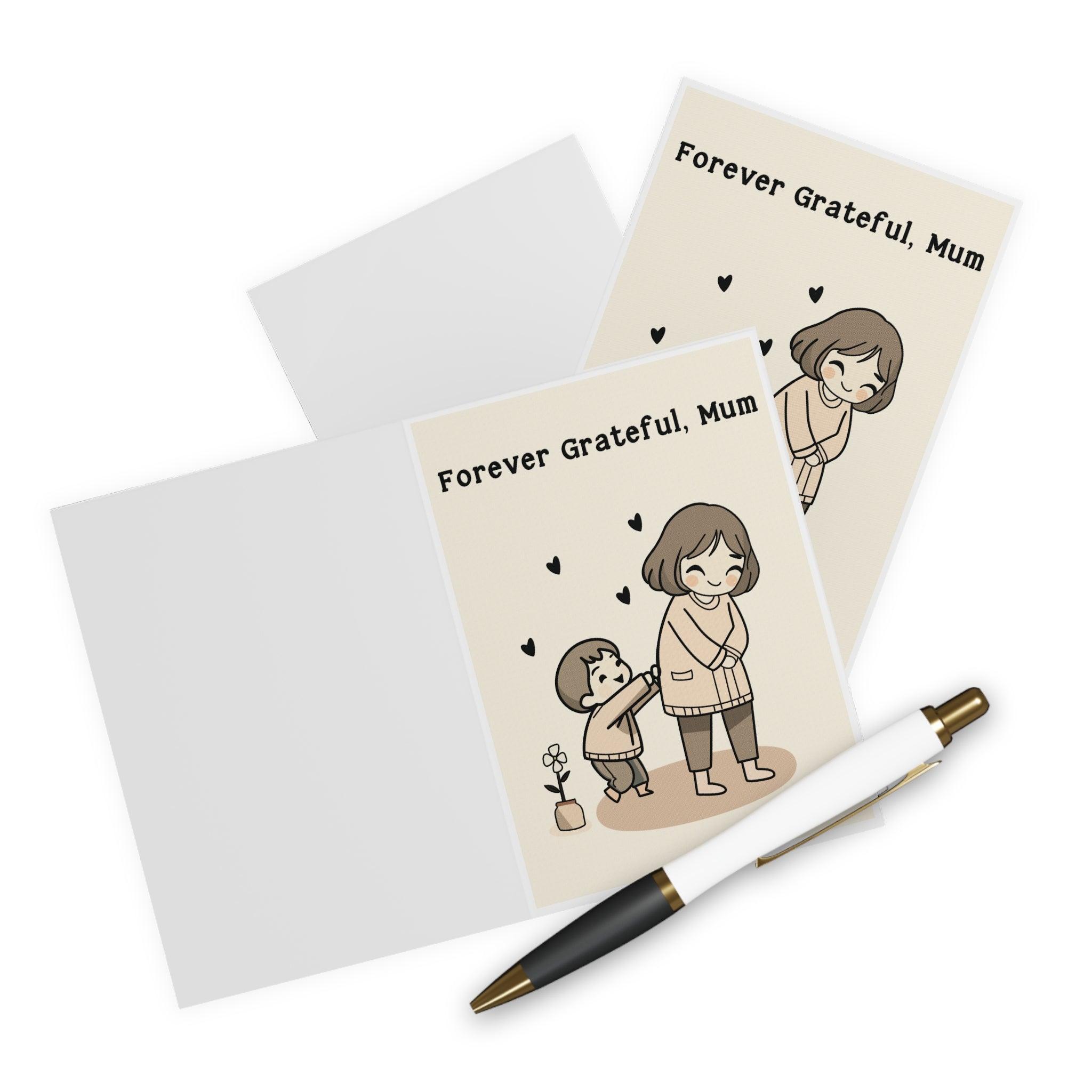 Forever Grateful Mum/Mom – Elegant Mother's Day Card | Buy Online from The Home Crafters