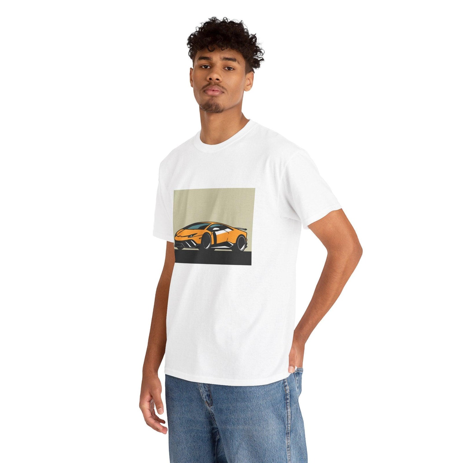 Minimalistic Lambo T-Shirt – Sleek Luxury Car Design Tee | Buy Online from The Home Crafters