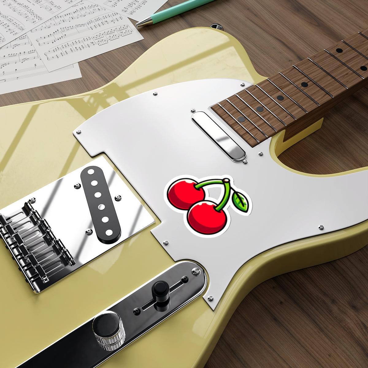 Cartoon Cherries Sticker – Cute Fruit Vinyl Waterproof Decal | Buy Online from The Home Crafters