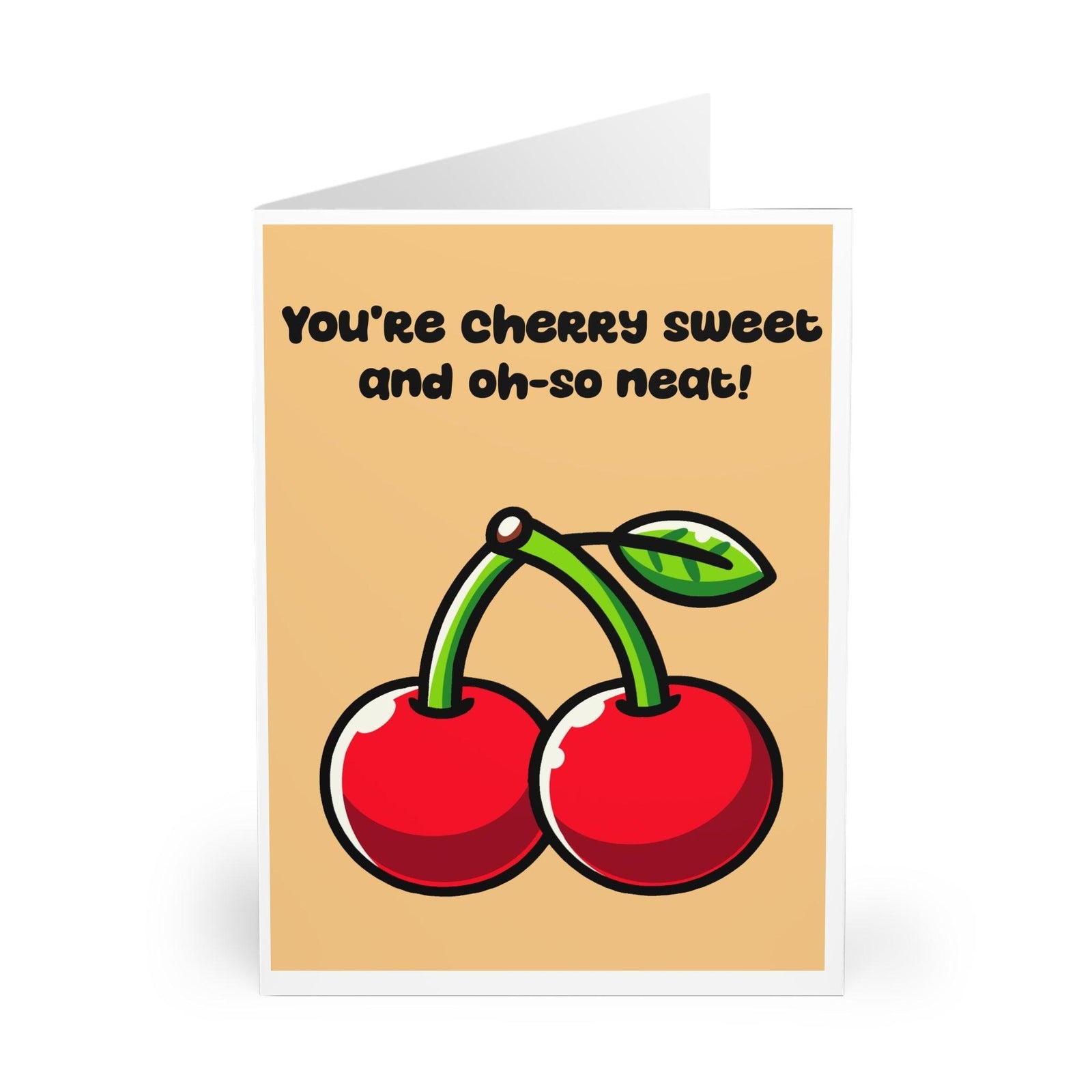 You’re Cherry Sweet – Cute Cartoon Cherry Love Card | Buy Online from The Home Crafters
