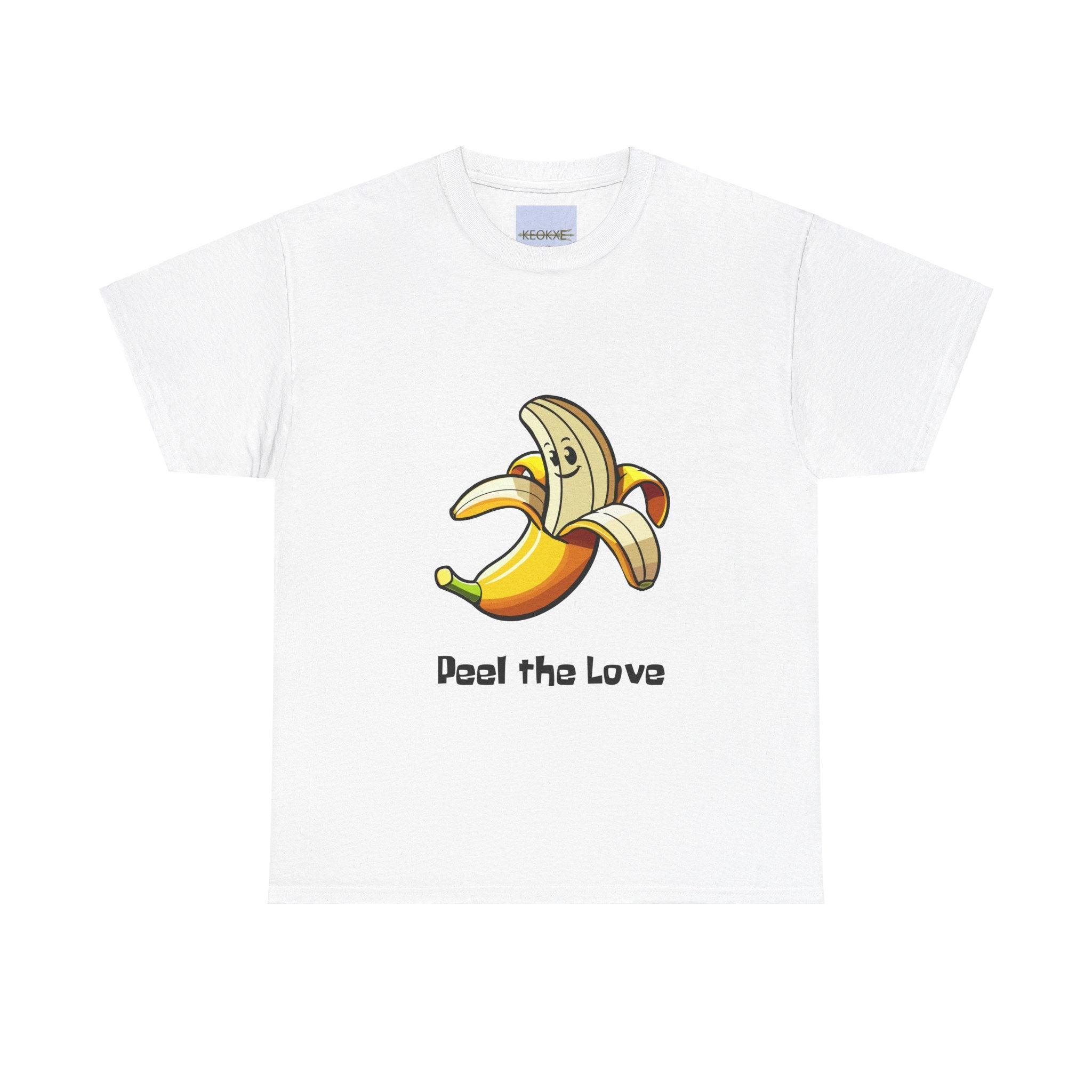 Peel the Love T-Shirt – Cute Banana Pun Graphic Tee | Buy Online from The Home Crafters