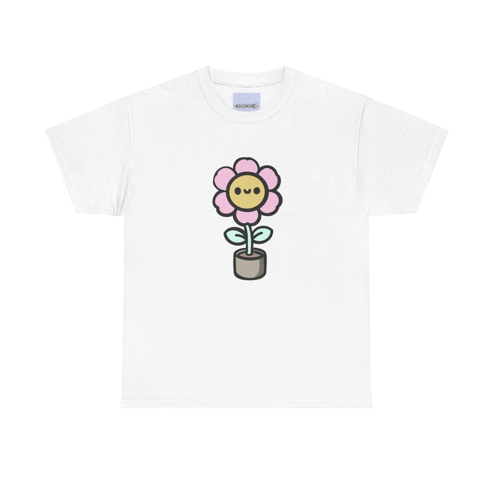 Cartoon Flower T-Shirt – Cute Nature - Inspired | Buy Online from The Home Crafters