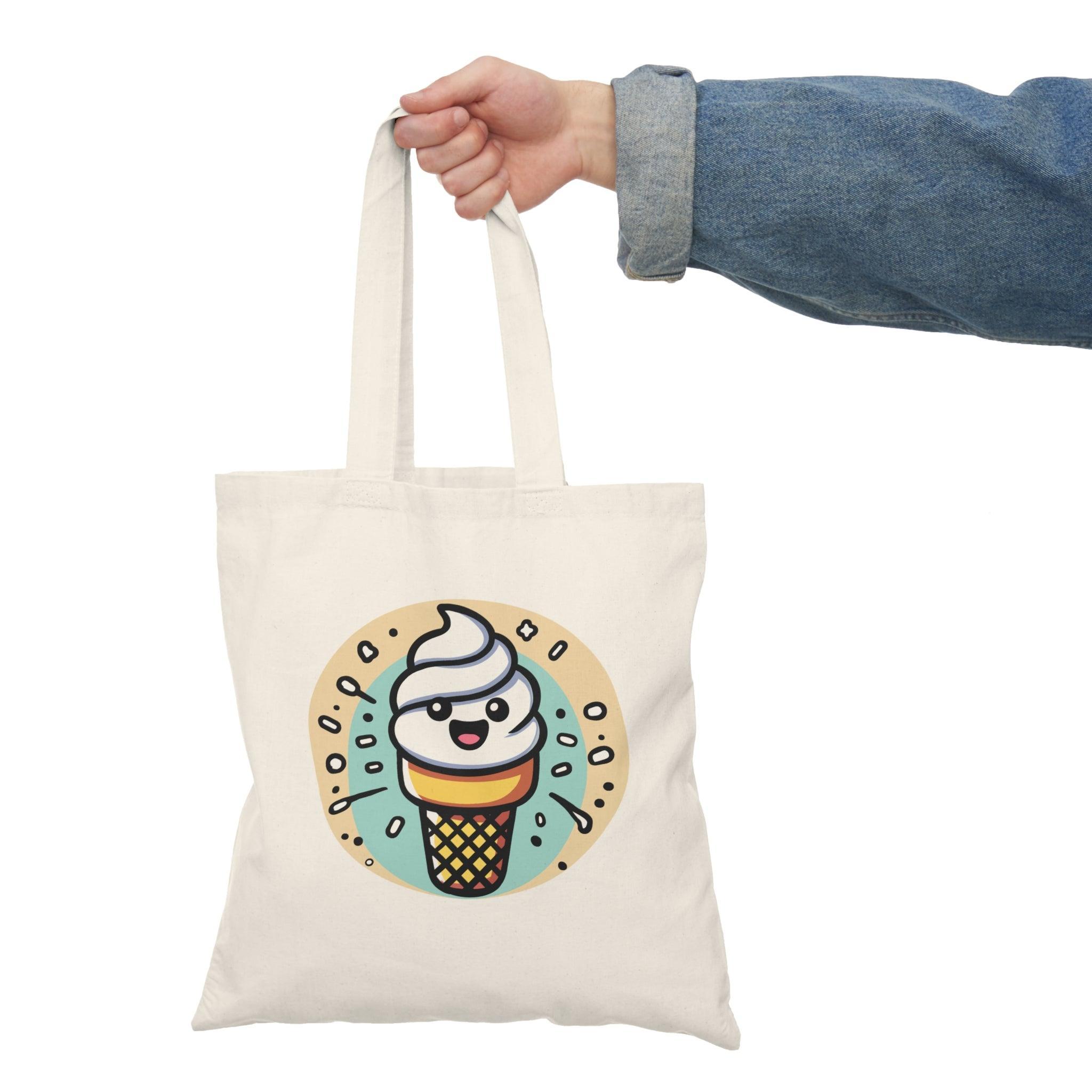 Cartoon Ice Cream Tote – Fun Eco Bag for Sweet Lovers | Buy Online from The Home Crafters