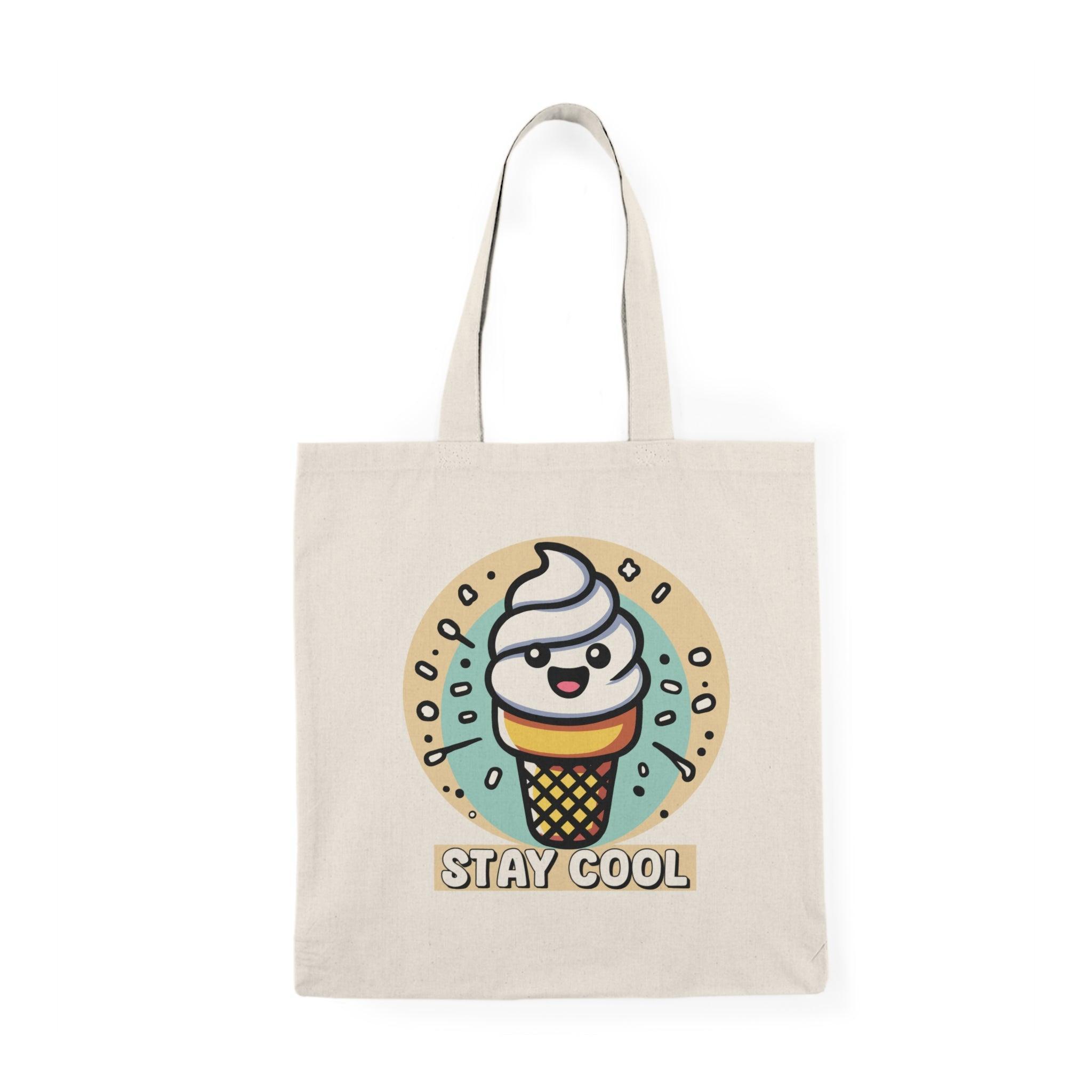 Stay Cool Tote Bag | Cartoon Ice Cream Eco Bag | Buy Online from The Home Crafters