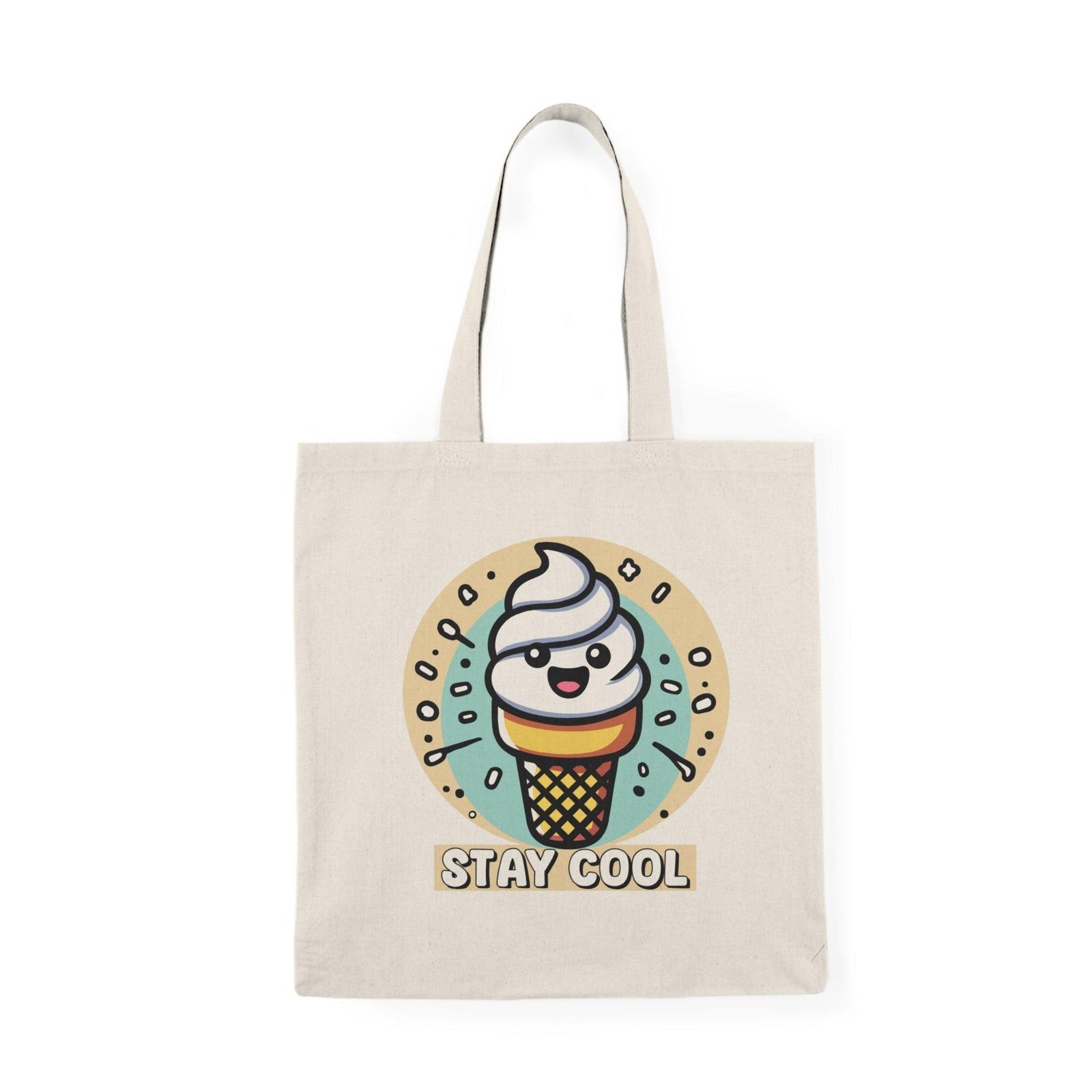 Stay Cool Tote Bag | Cartoon Ice Cream Eco Bag | Buy Online from The Home Crafters
