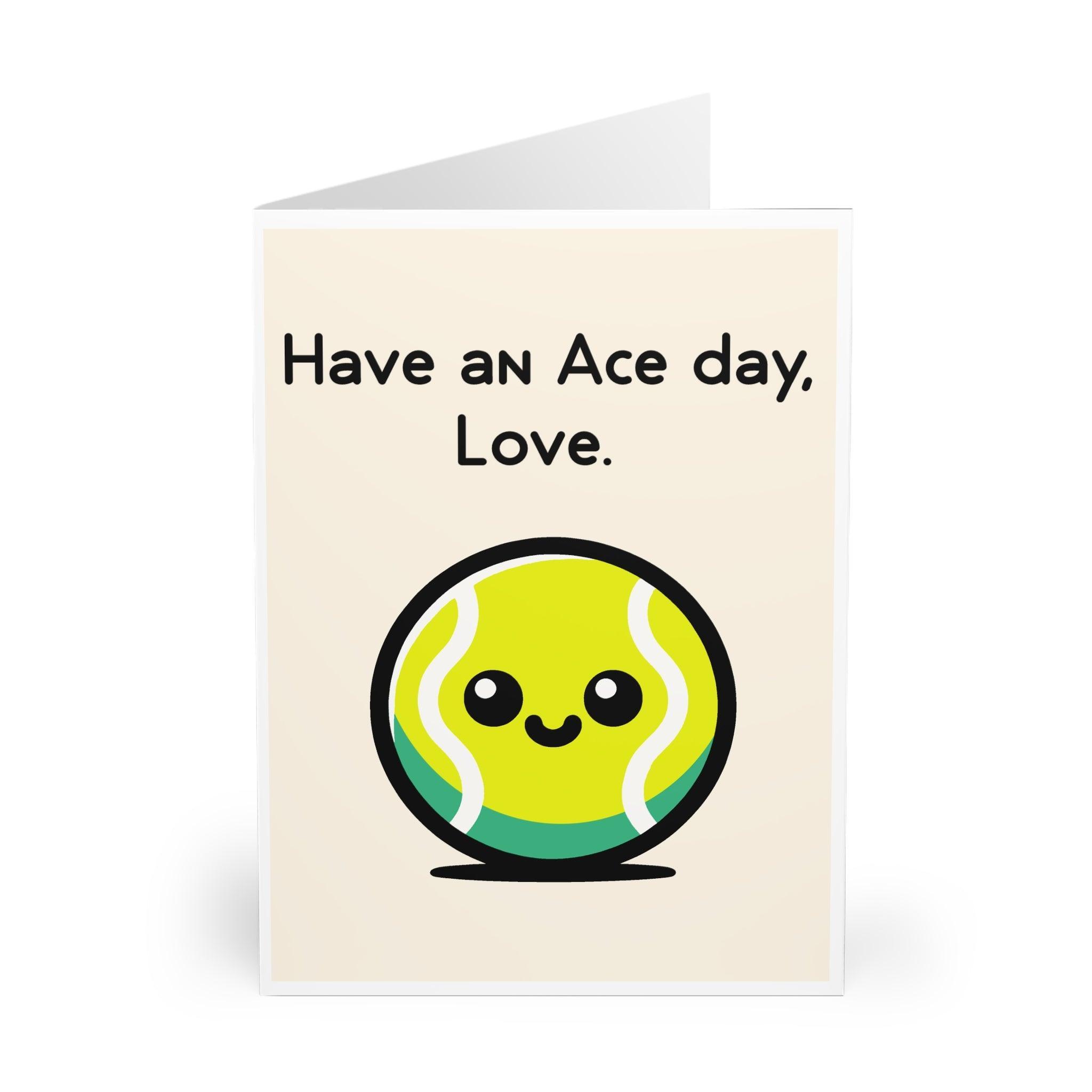 Have an Ace Day Love – Funny Tennis Card for Sports Fans | Buy Online from The Home Crafters