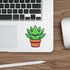 Cartoon Aloe Vera Sticker – Cute Plant Lover Vinyl Decal | Buy Online from The Home Crafters