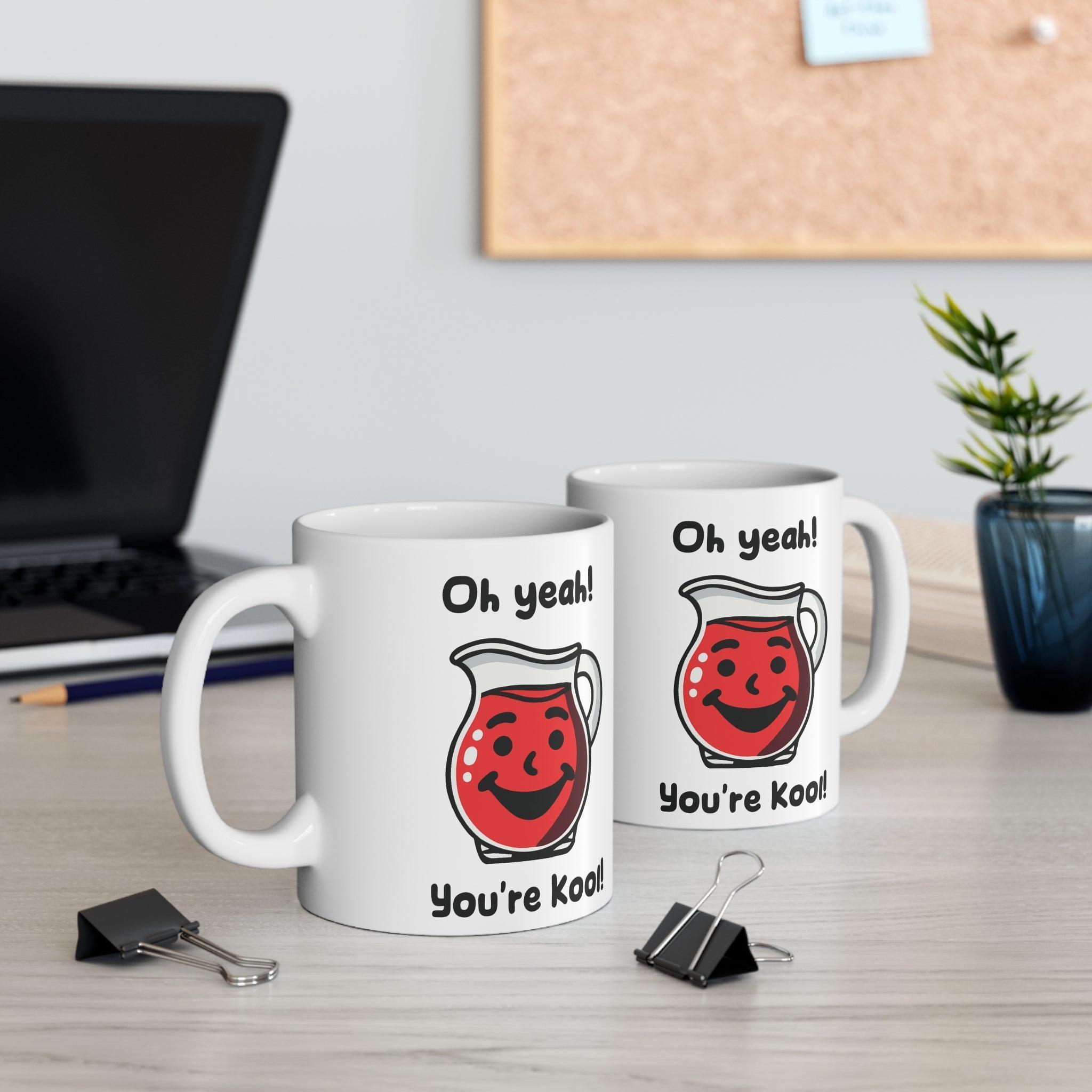 Oh Yeah! You’re Kool! Retro Jug Mug | 11 oz Positivity | Buy Online from The Home Crafters