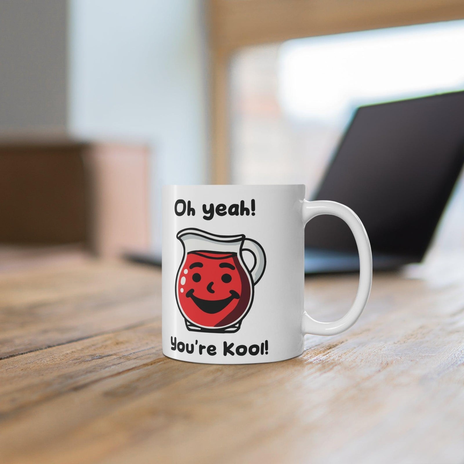 Oh Yeah! You’re Kool! Retro Jug Mug | 11 oz Positivity | Buy Online from The Home Crafters