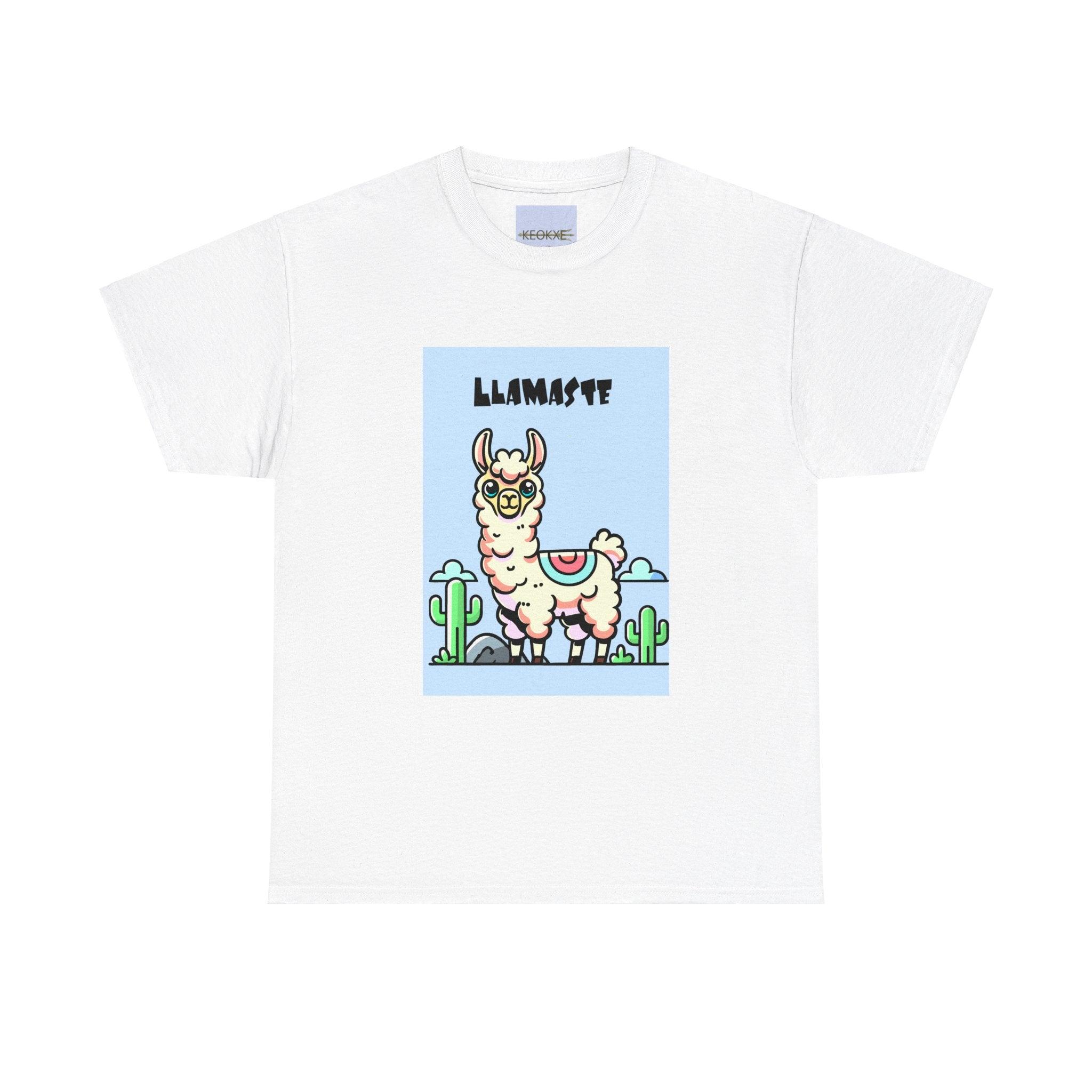 Llamaste – Peaceful & Playful Yoga T-Shirt | Buy Online from The Home Crafters
