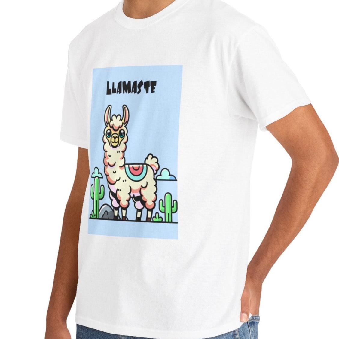 Llamaste – Peaceful & Playful Yoga T-Shirt | Buy Online from The Home Crafters