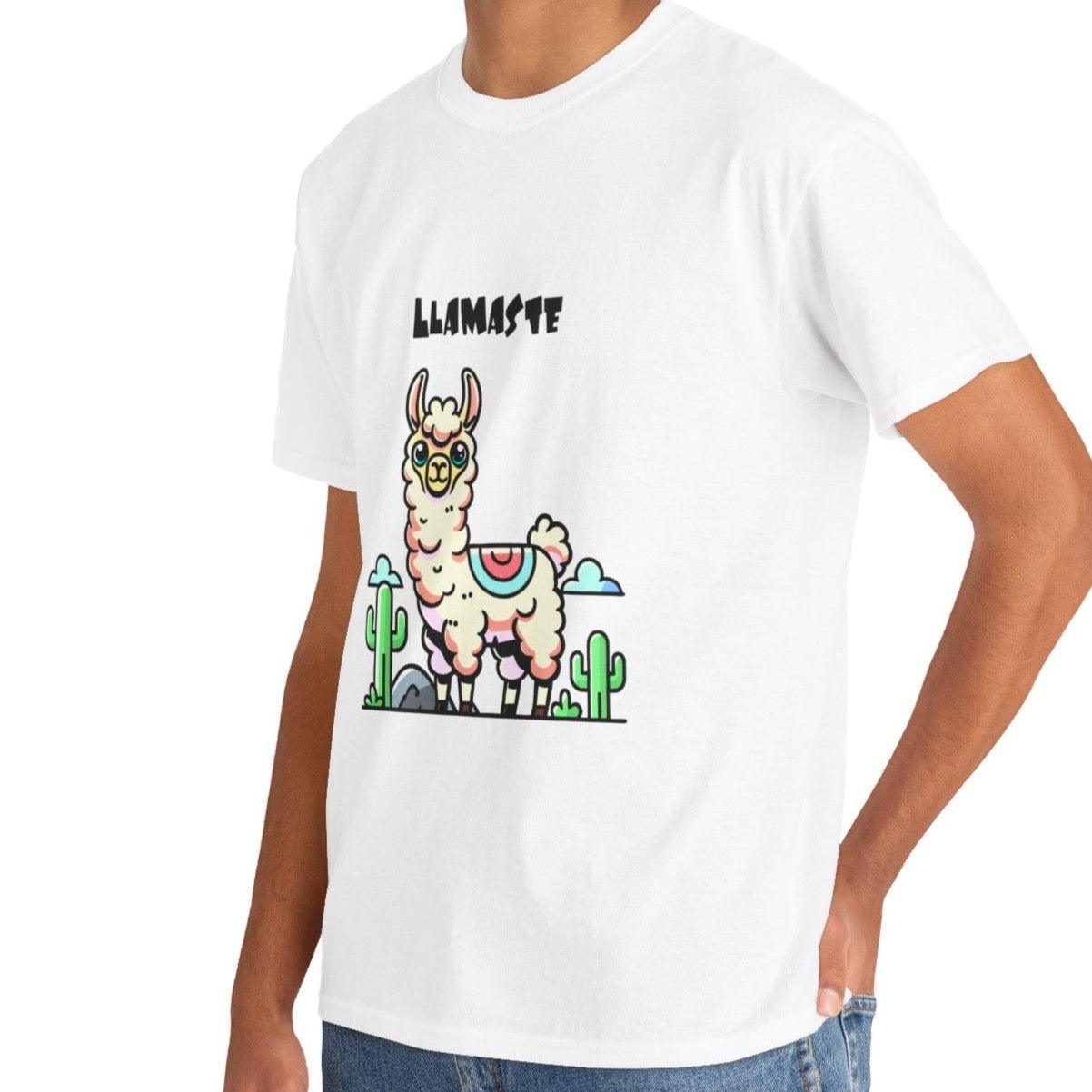 Llamaste – Peaceful & Playful Yoga T-Shirt | Buy Online from The Home Crafters