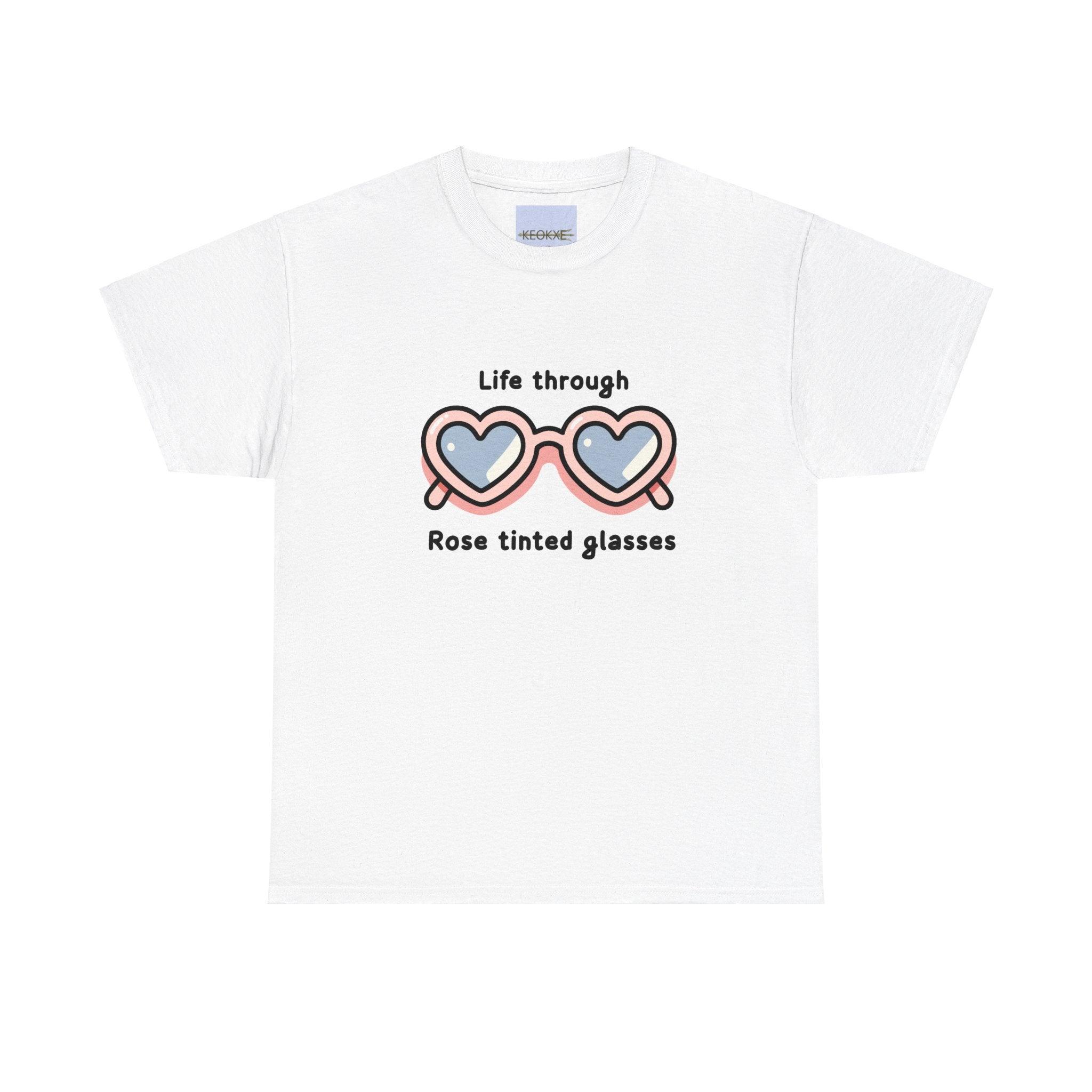 Life Through Rose - Tinted Glasses – Positivity Tee | Buy Online from The Home Crafters