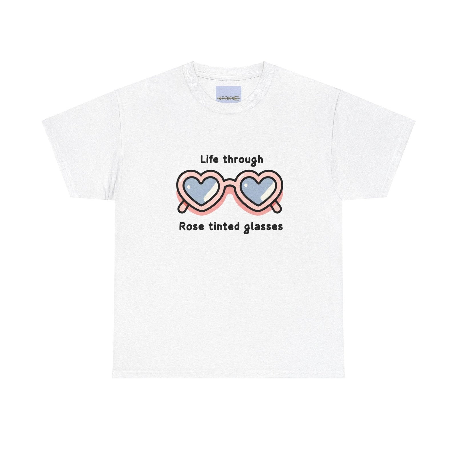 Life Through Rose - Tinted Glasses – Positivity Tee | Buy Online from The Home Crafters