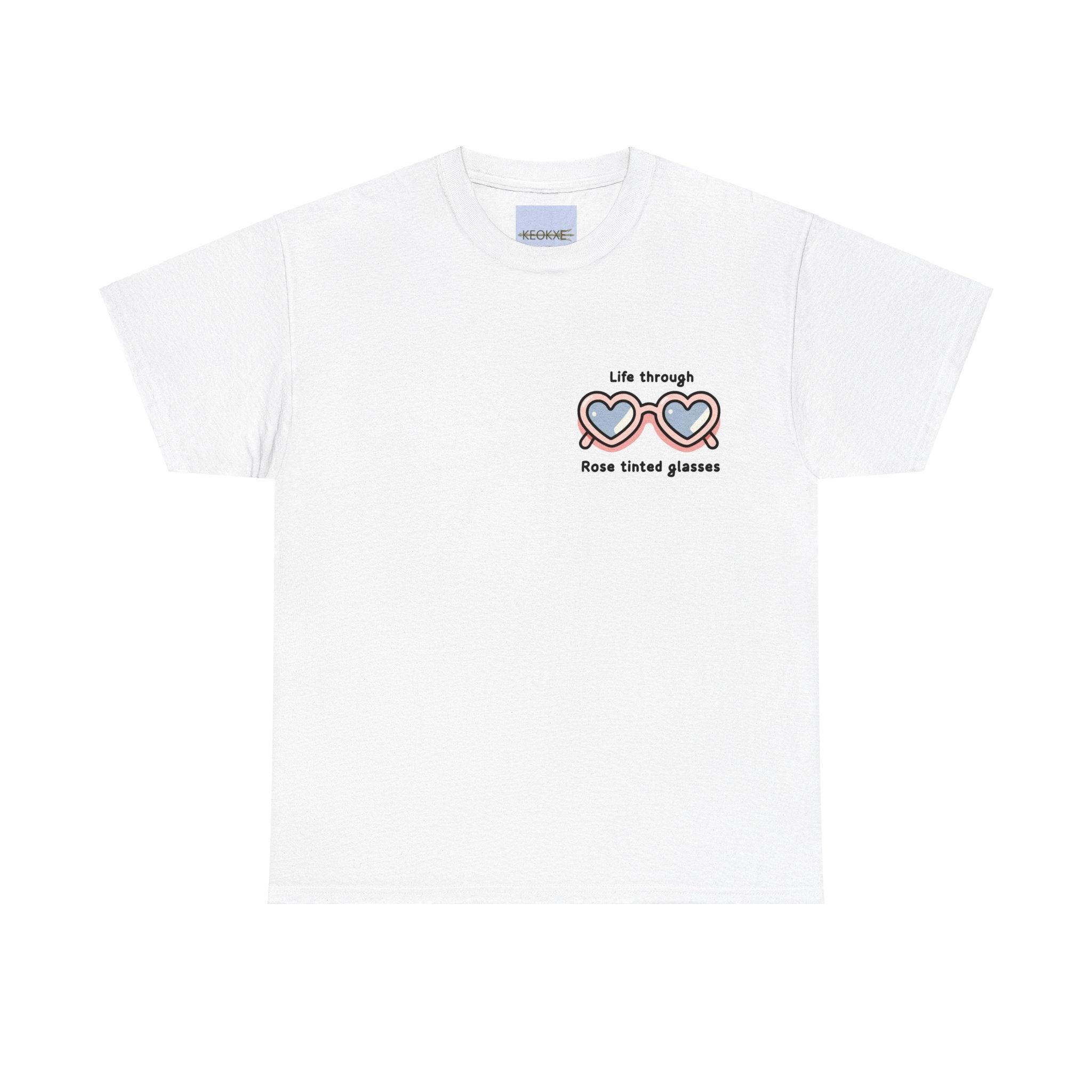 Life Through Rose - Tinted Glasses – Positivity Tee | Buy Online from The Home Crafters