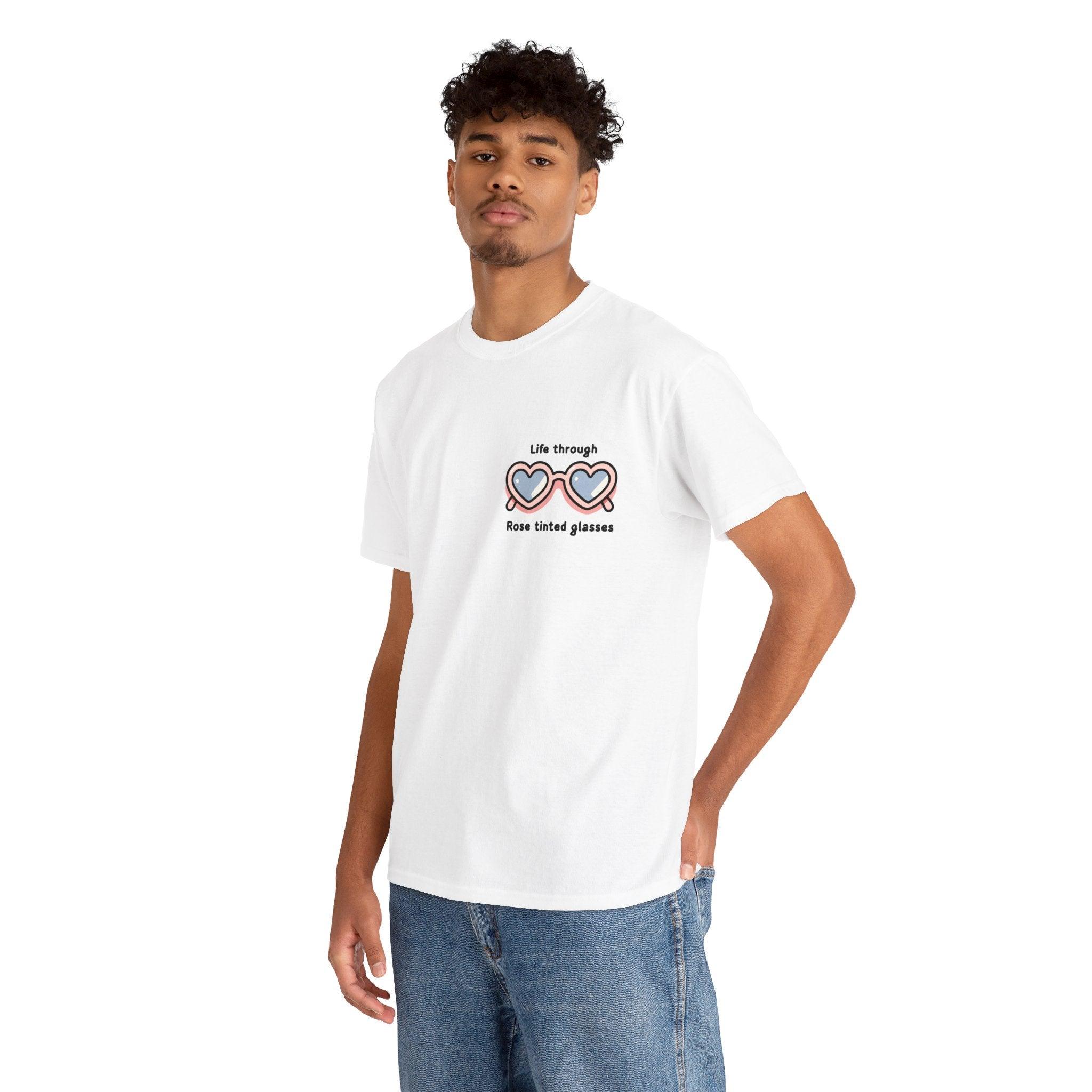 Life Through Rose - Tinted Glasses – Positivity Tee | Buy Online from The Home Crafters